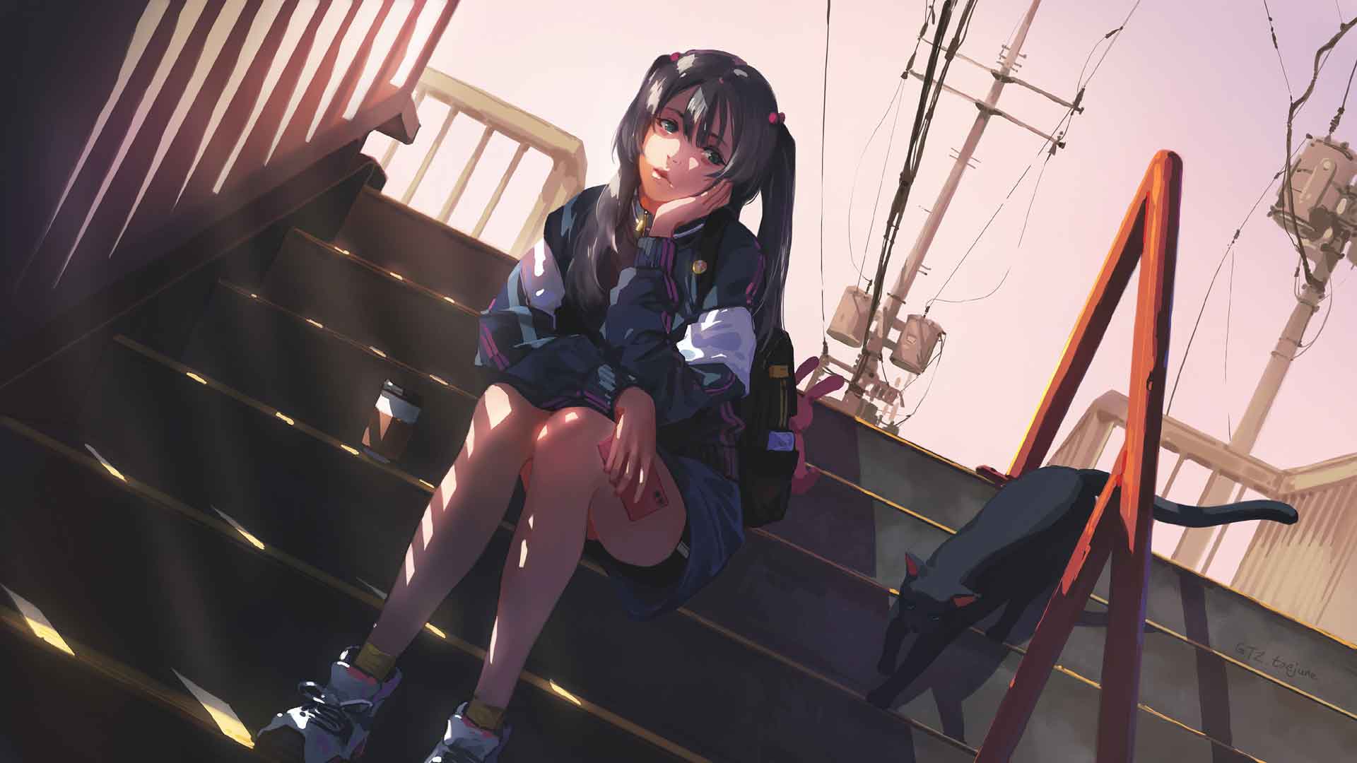 动漫女学生