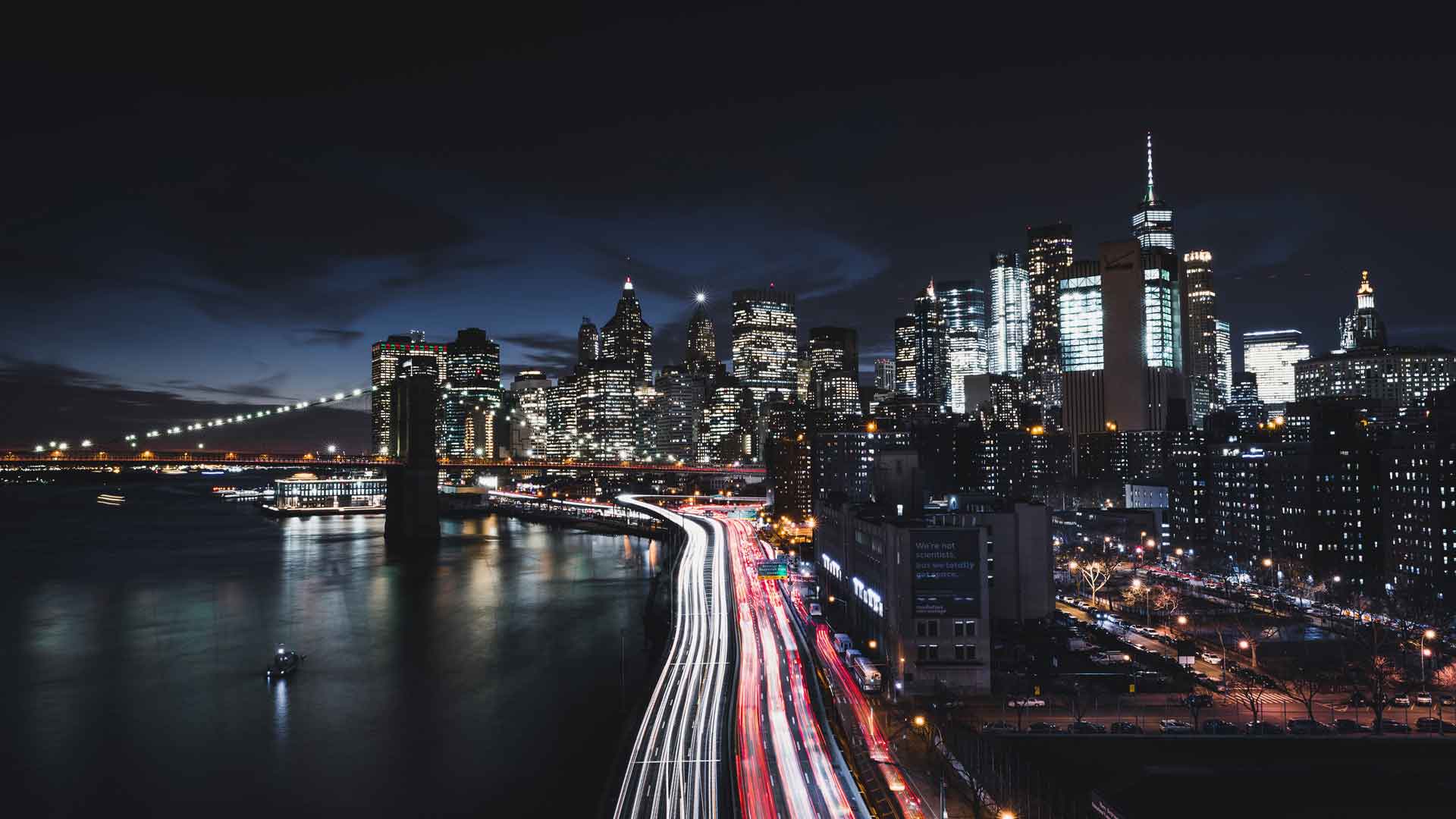 夜晚的曼哈顿