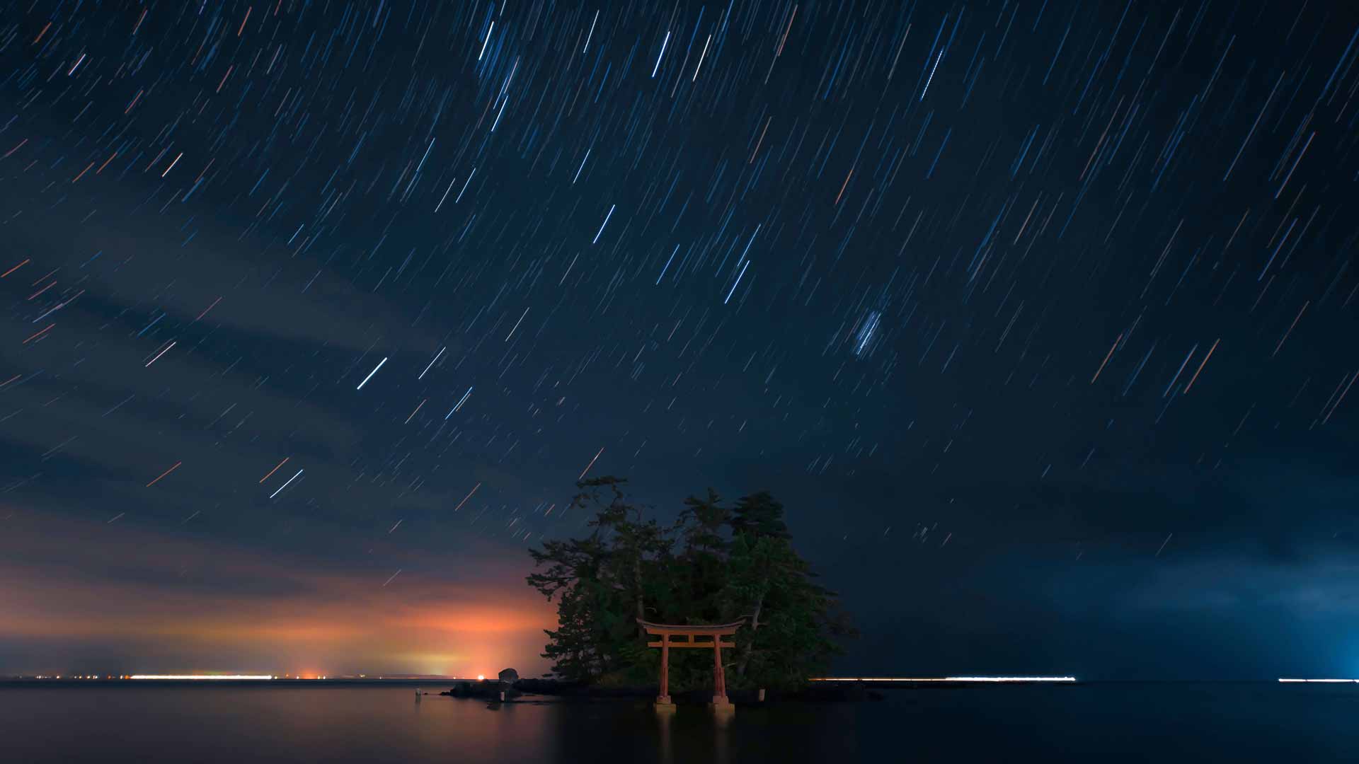 Windows 夜星风景 4K壁纸