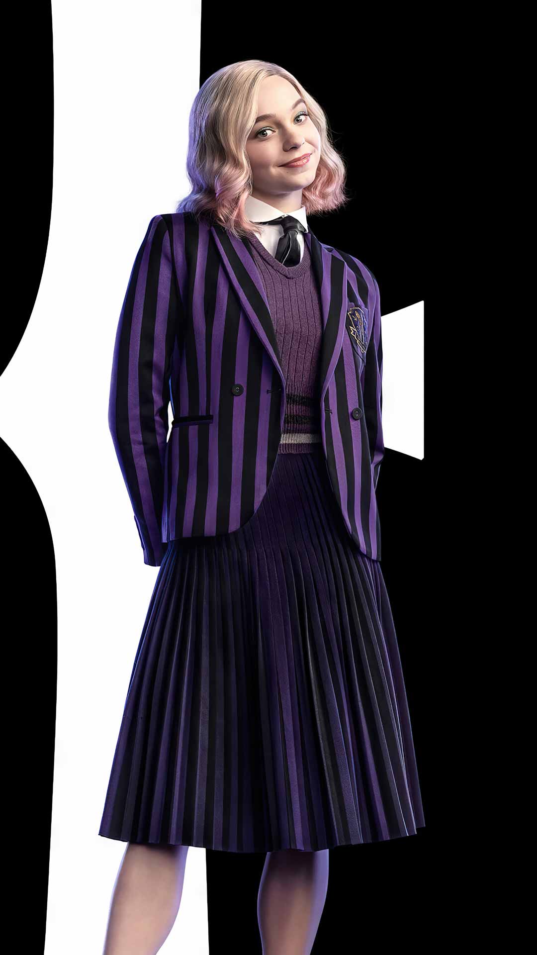 星期三 伊妮德·艾玛·迈尔斯 系列海报 4K手机壁纸