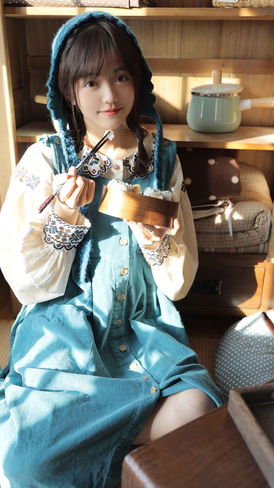 森女风少女清纯居家写真