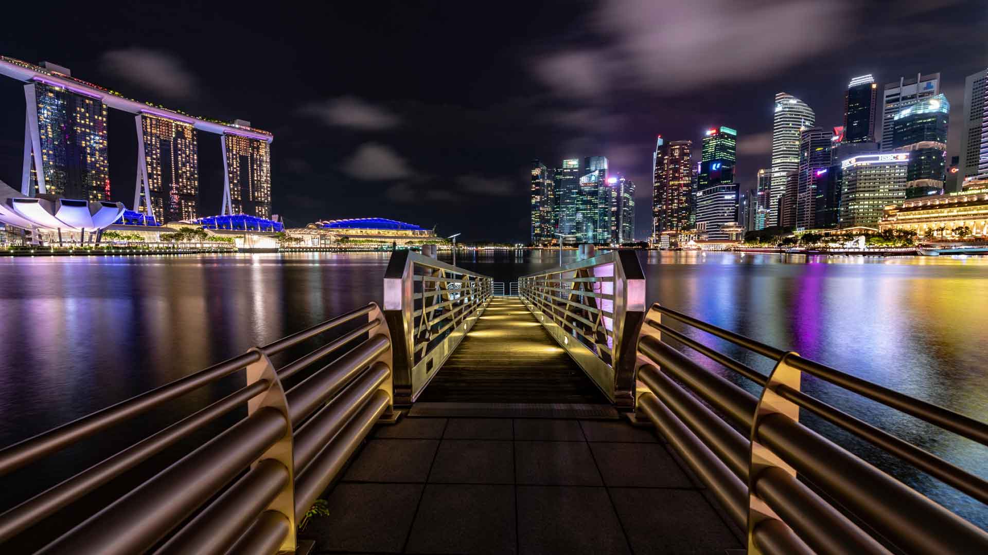 滨海湾之夜