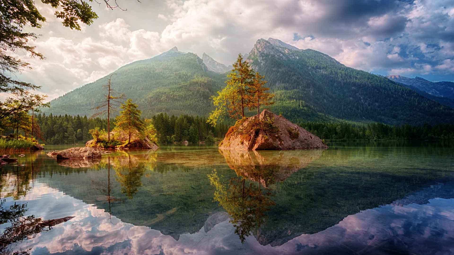 湖上的小岛