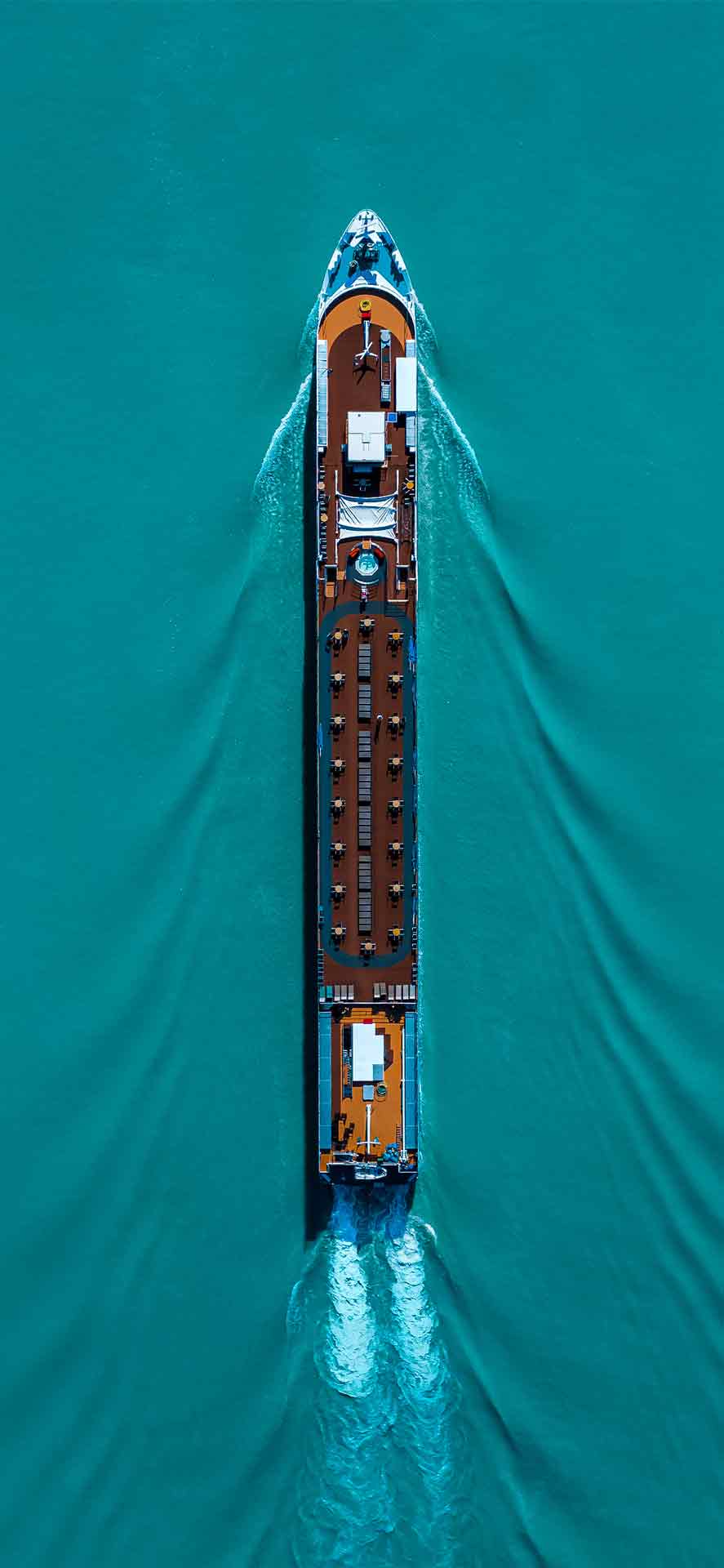 游轮无人机航拍壁纸