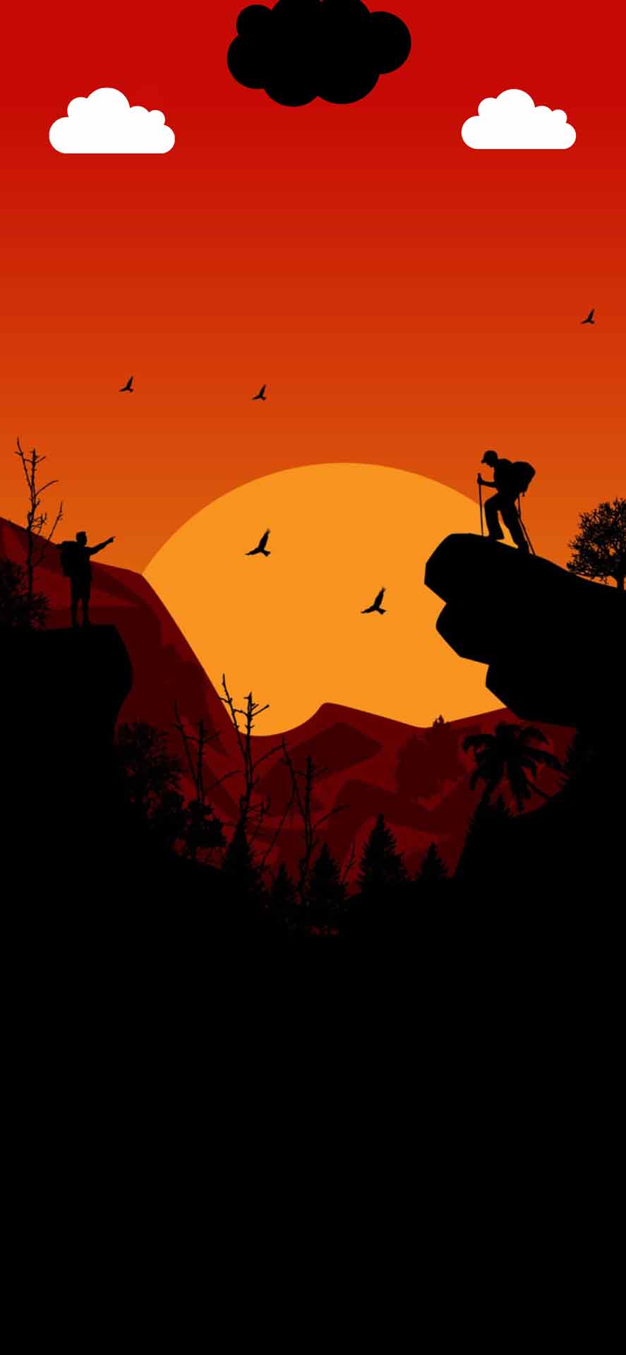 唯美动态岛iPhone壁纸