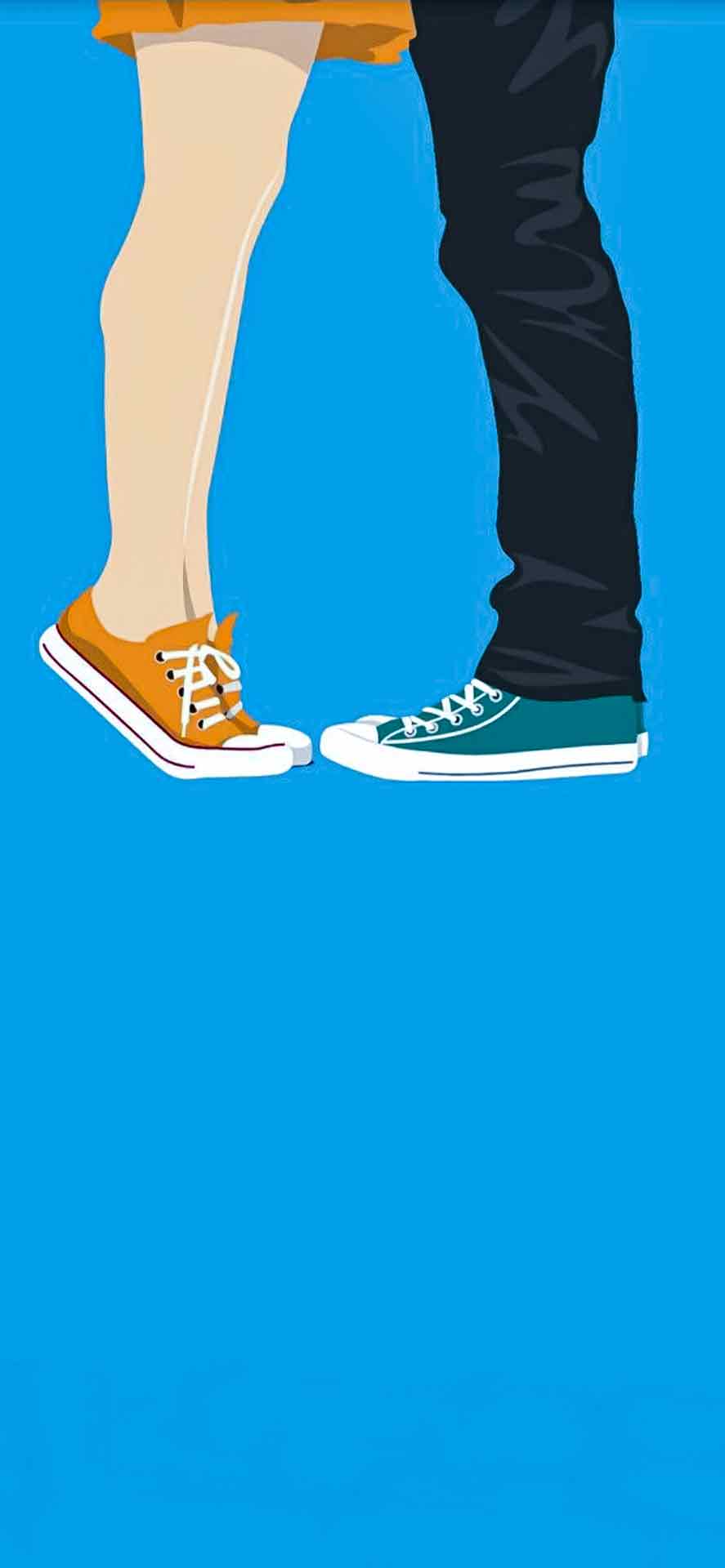 情侣接吻iPhone情人节壁纸