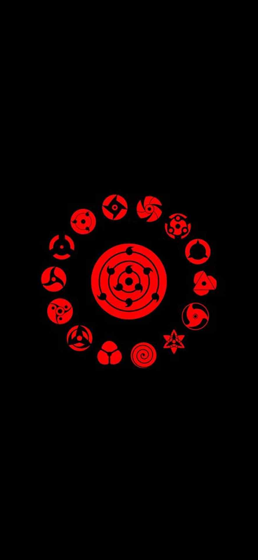 红色符号火影忍者壁纸