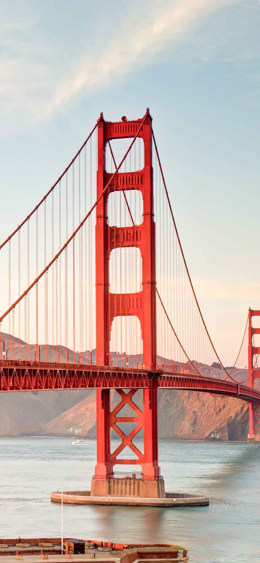 金门大桥深度效果iPhone壁纸