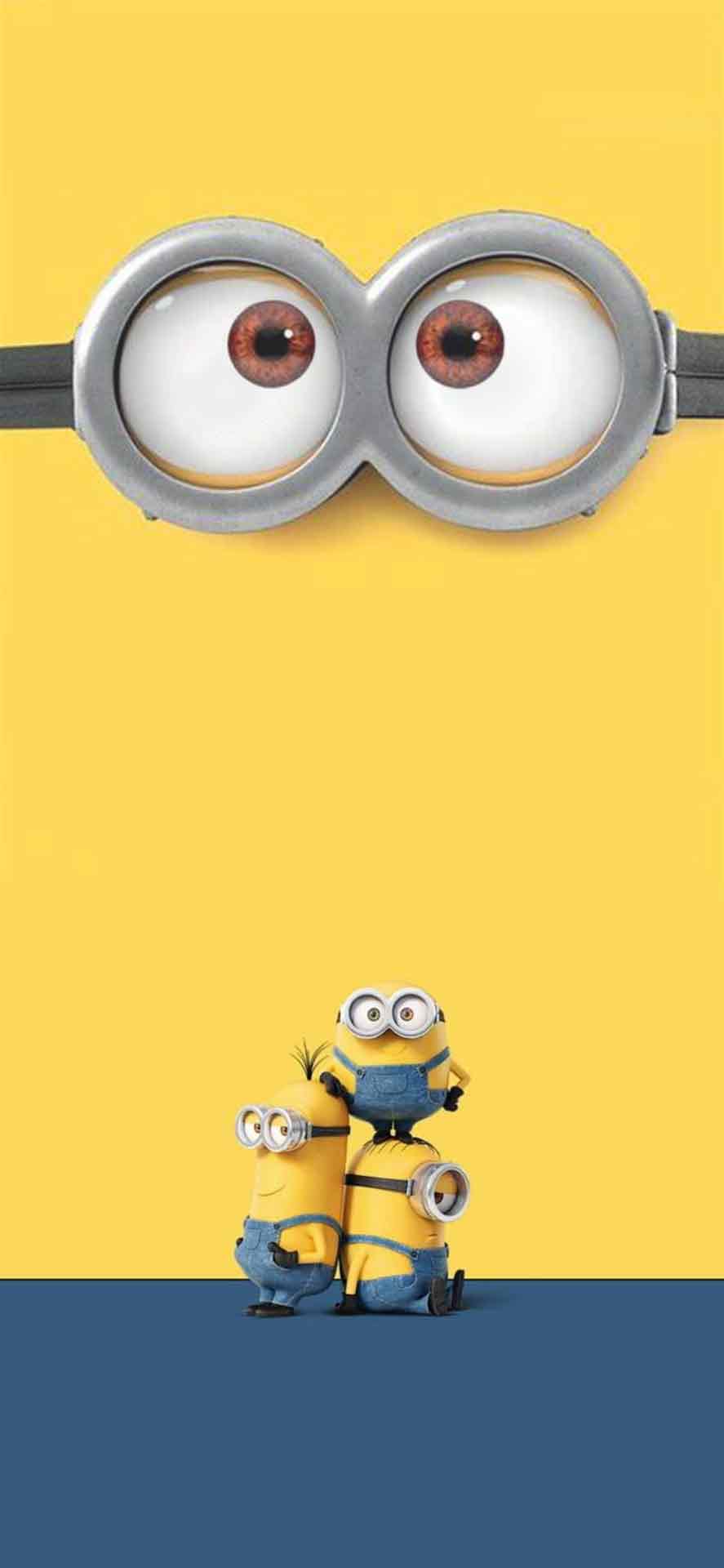 小黄人炫酷动态岛iPhone壁纸