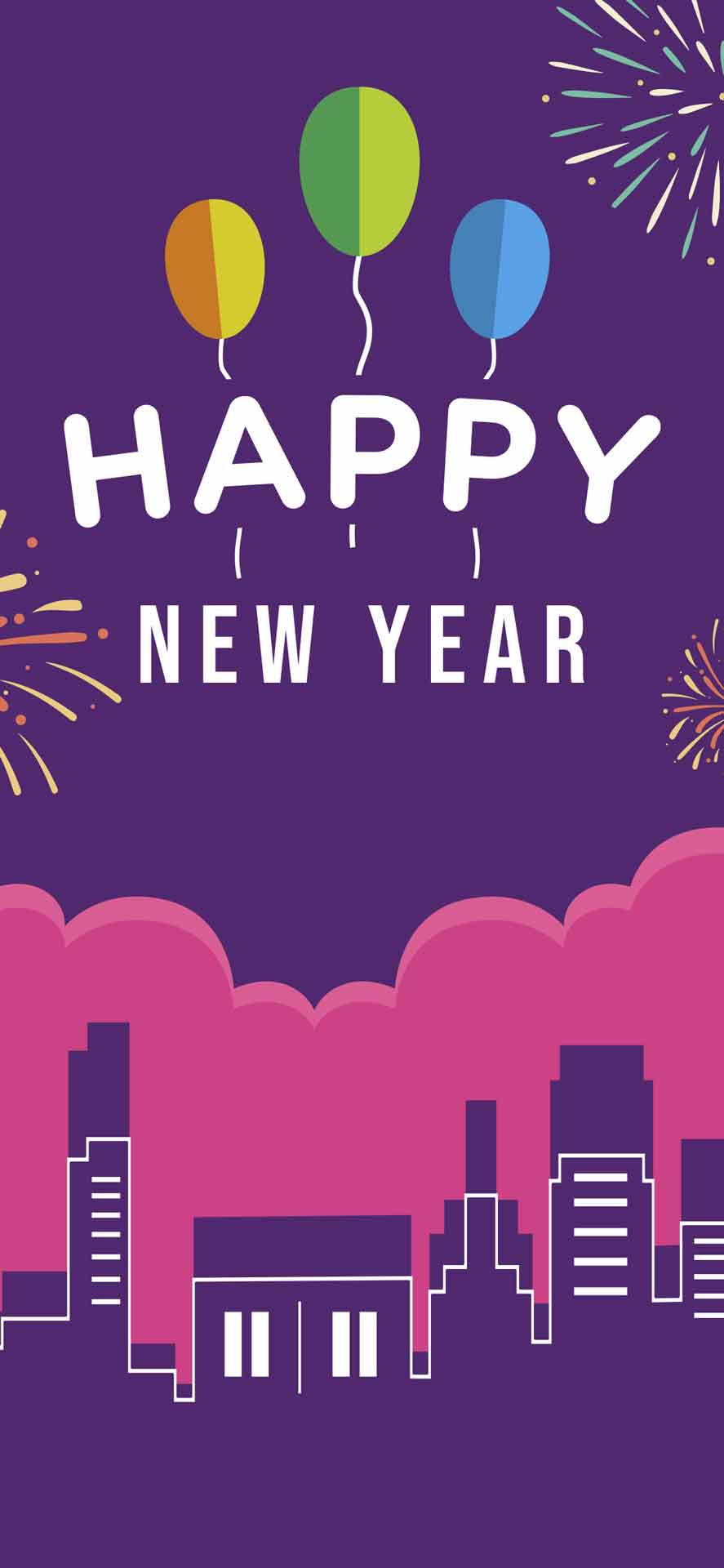 新年画笔 iPhone 壁纸