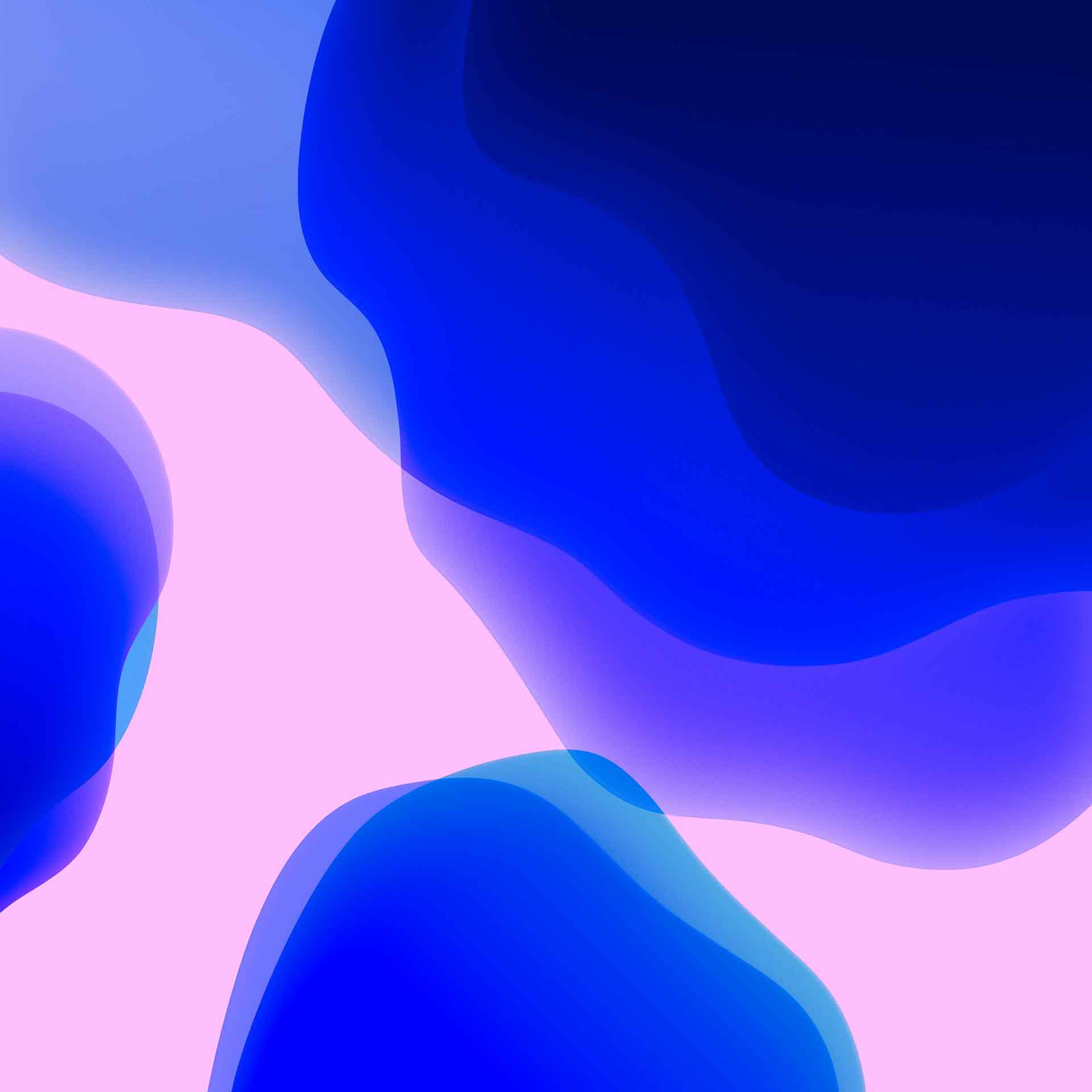 iOS 13 蓝色和粉色