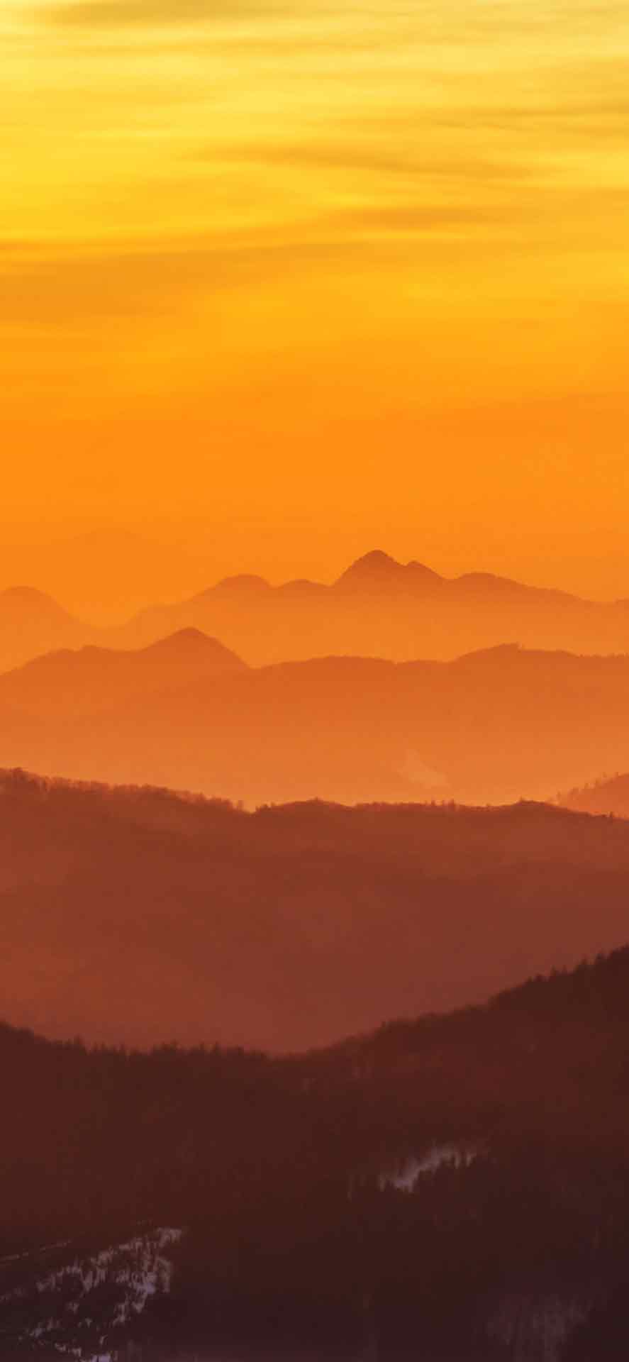 唯美渐变夕阳日落壁纸
