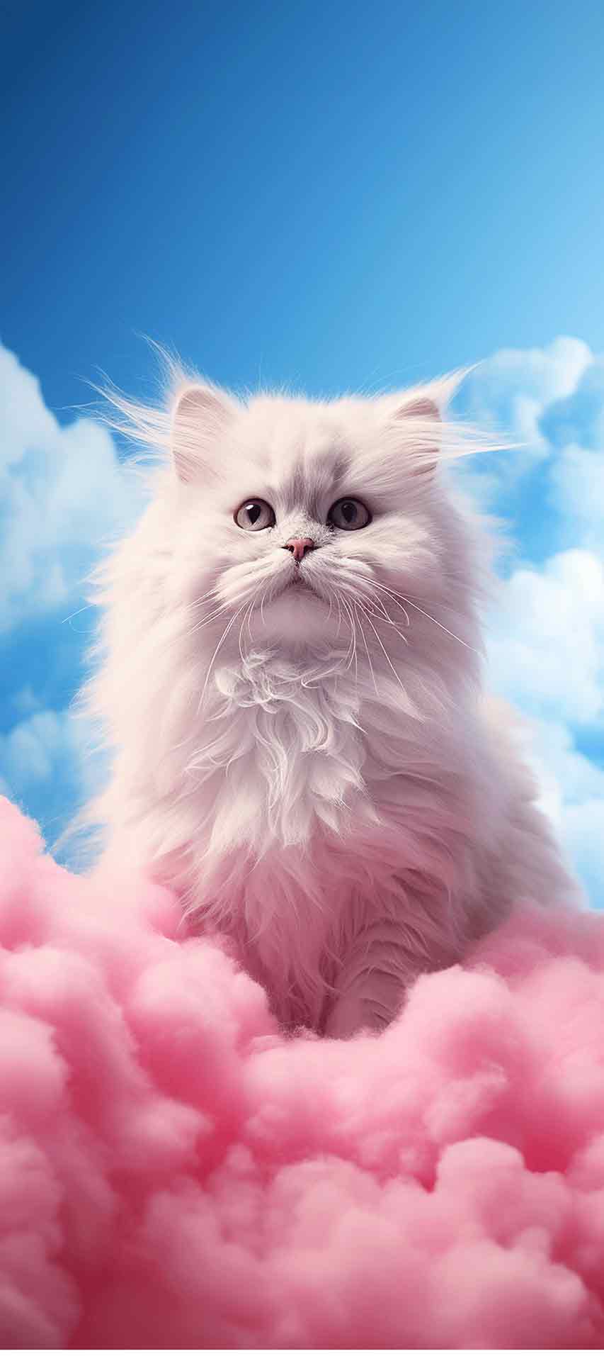 iPhone的毛茸茸的猫高清背景