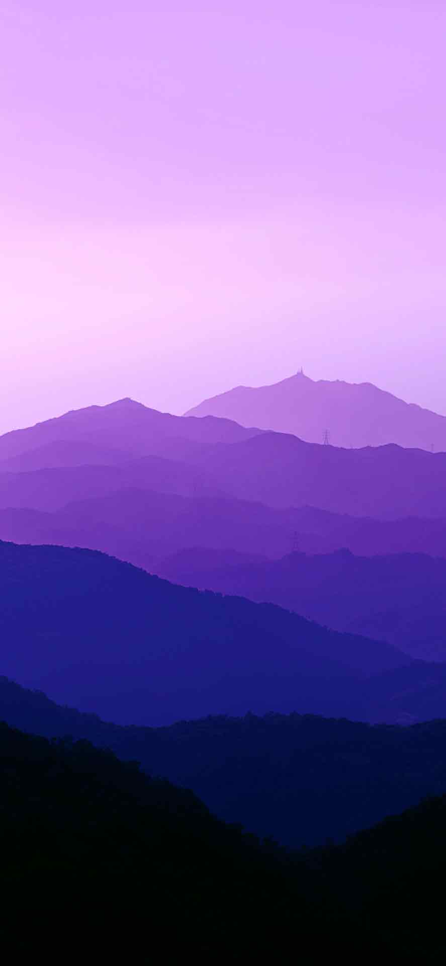 沙漠沙丘与渐变的天空 iPhone 壁纸 05