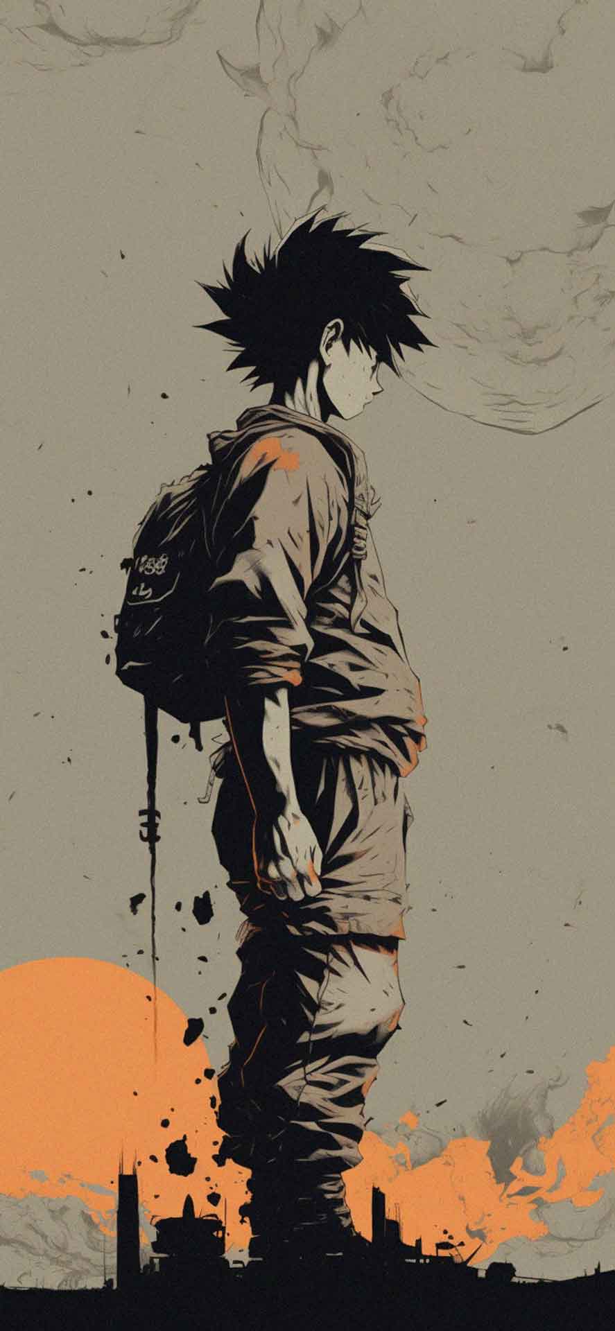 龙珠悟空灰色壁纸