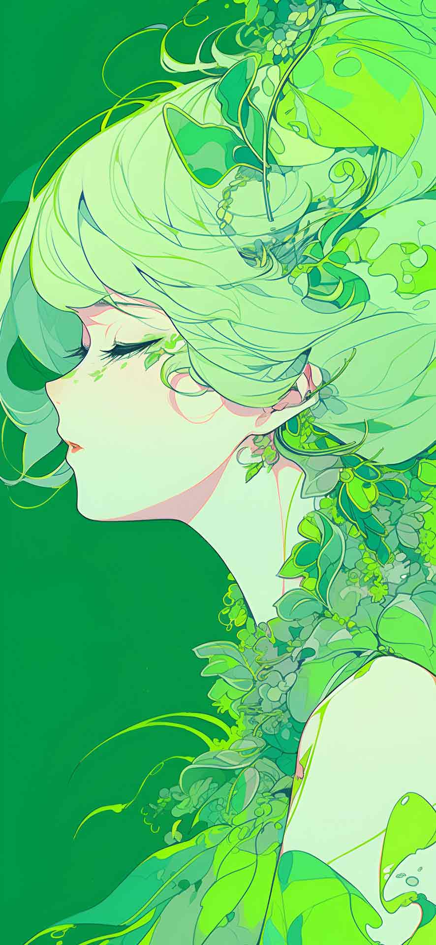 森林仙女迷人绿色壁纸