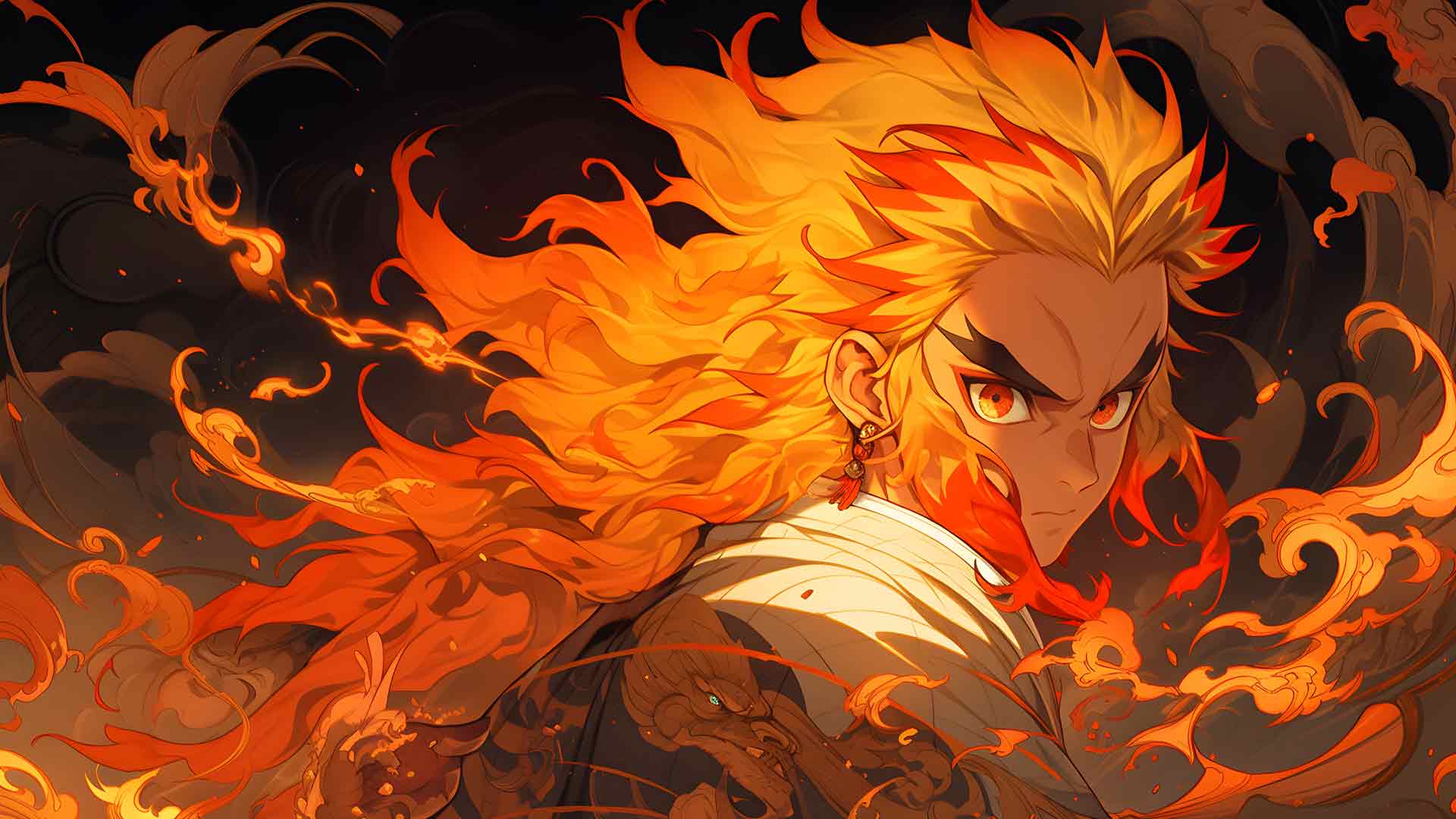 京十郎炼狱鬼灭之刃桌面壁纸