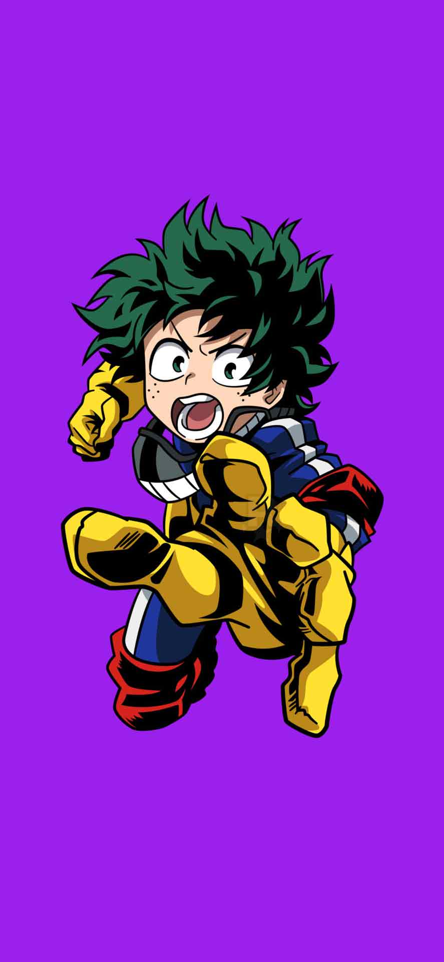 MHA IZUKU MIDORIYA 紫色壁纸