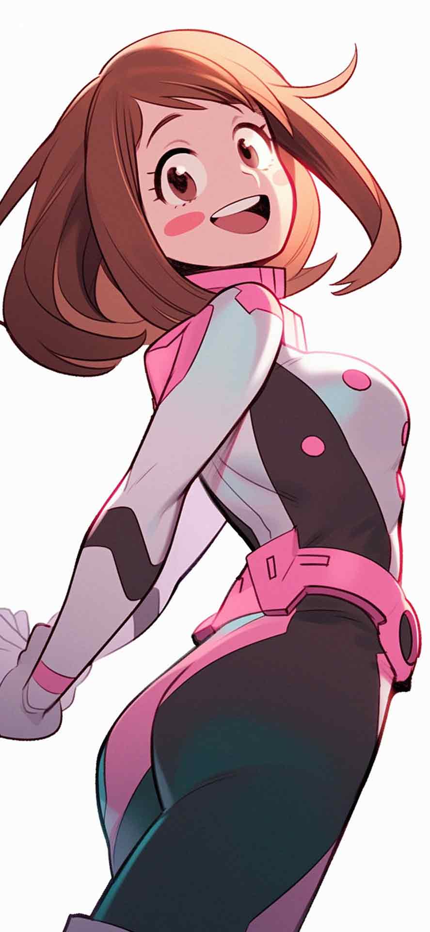 MHA OCHACO URARAKA 白色壁纸