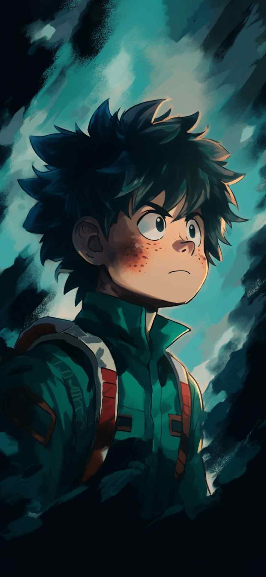 我的英雄学院 DEKU 绿色壁纸