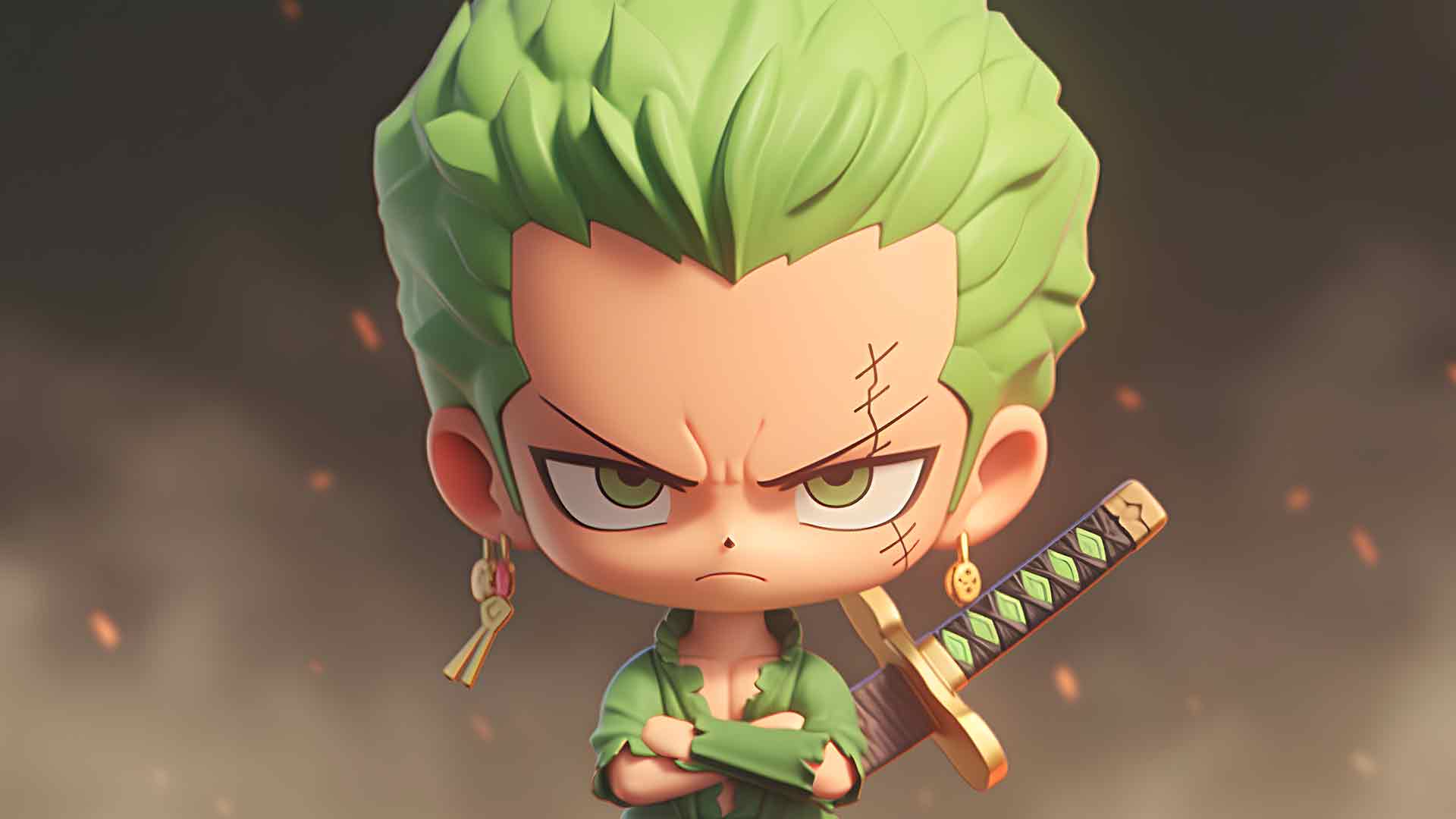塑料玩具 RORONOA ZORO 桌面壁纸