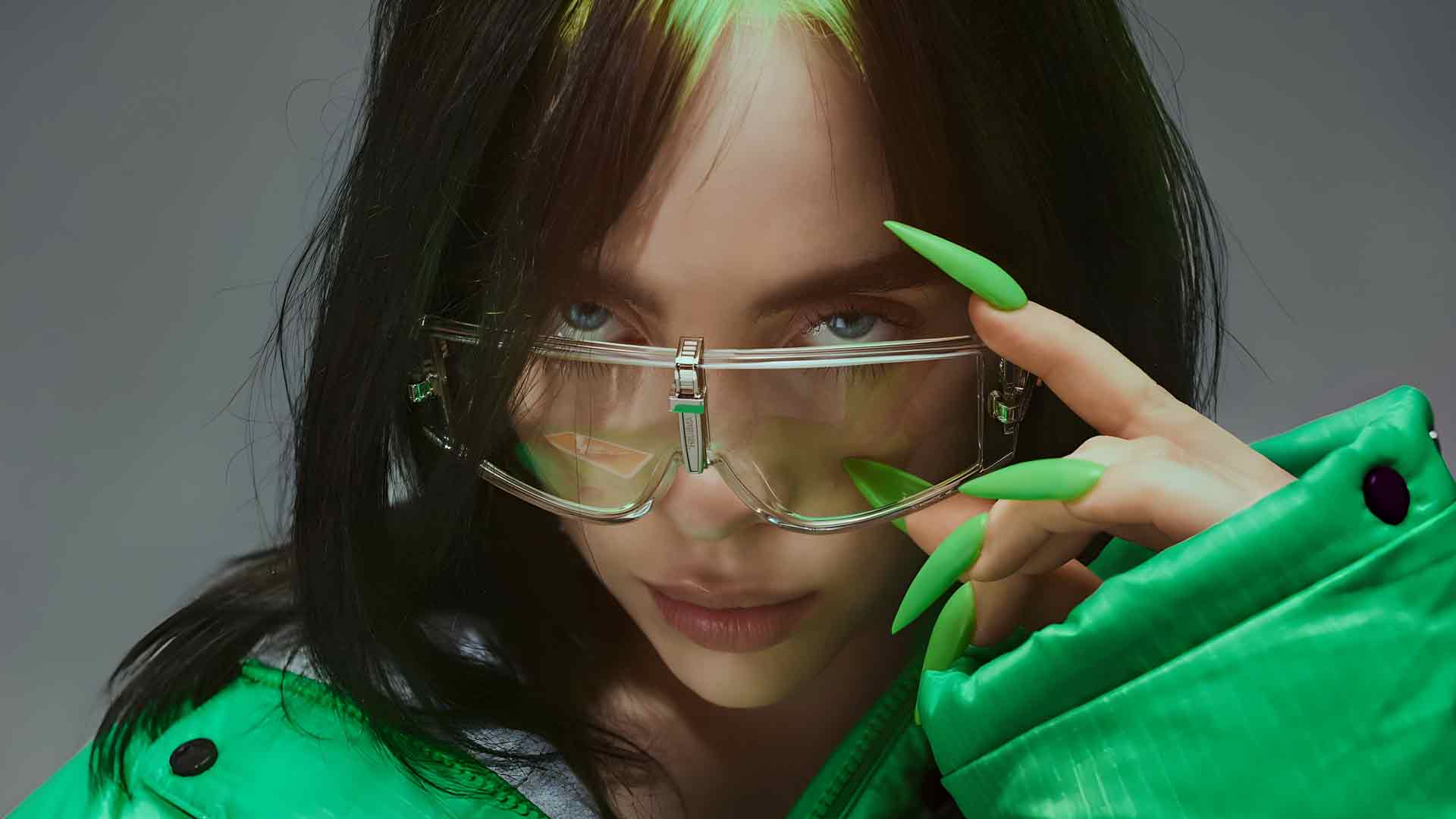 比莉·艾利什 (BILLIE EILISH) 眼镜桌面壁纸