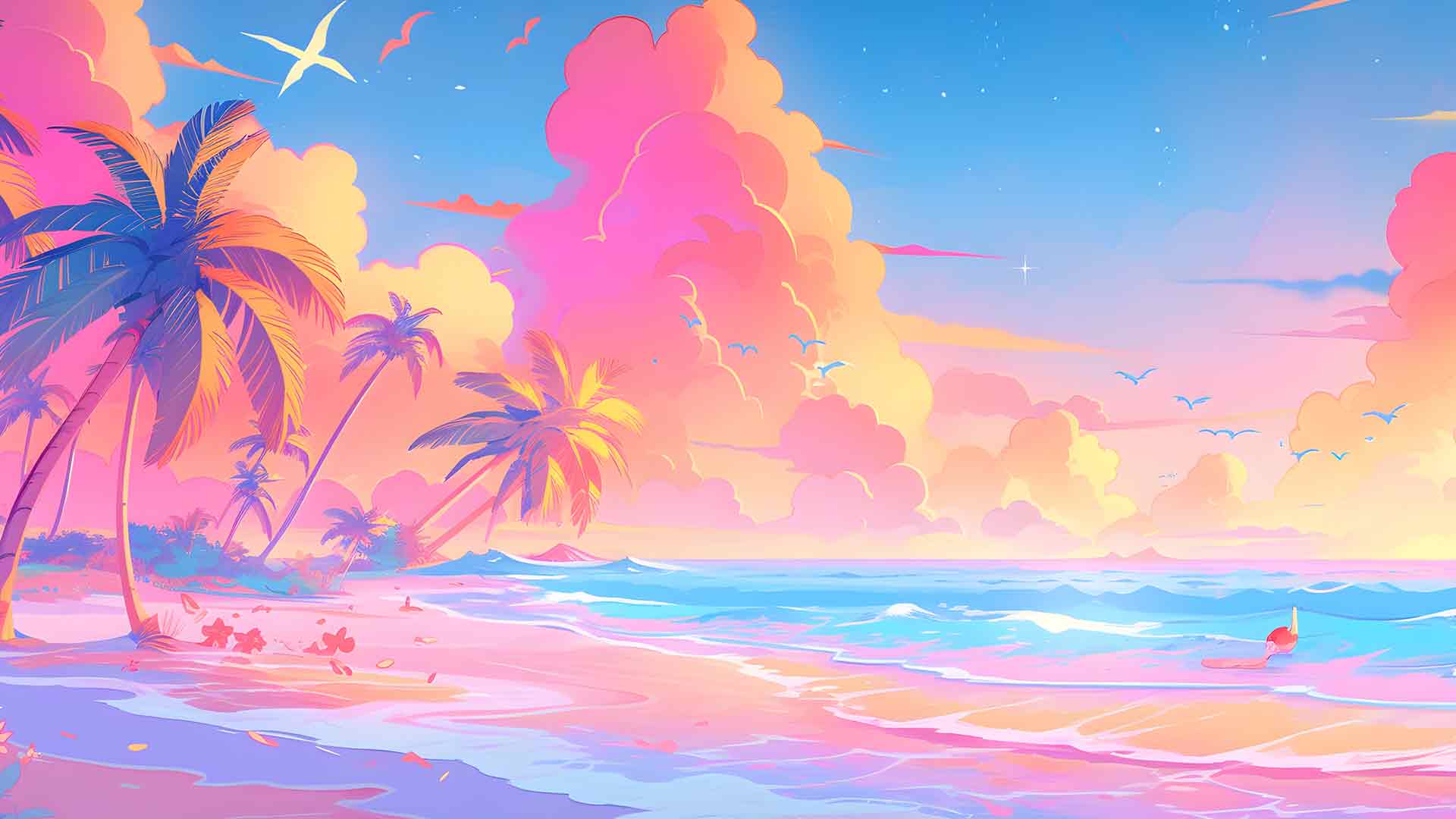 夏日海滩桌面壁纸
