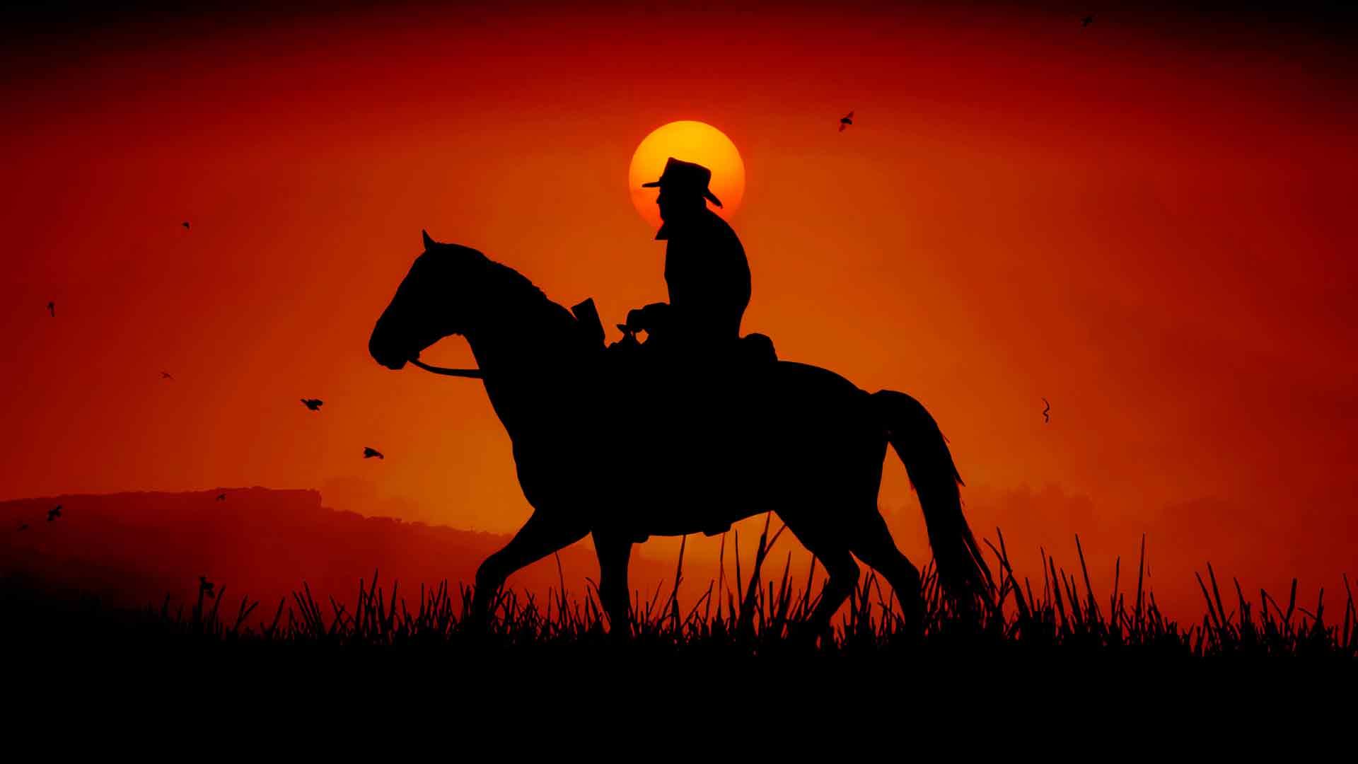 Red Dead Redemption 2 日落壁纸