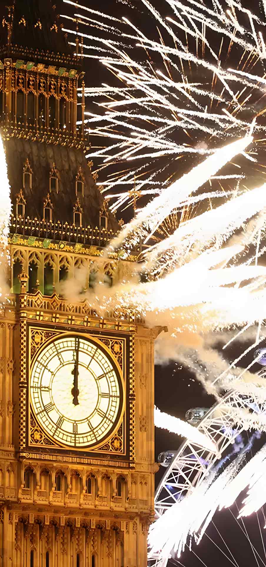 伦敦新年 2024 年烟花壁纸 02