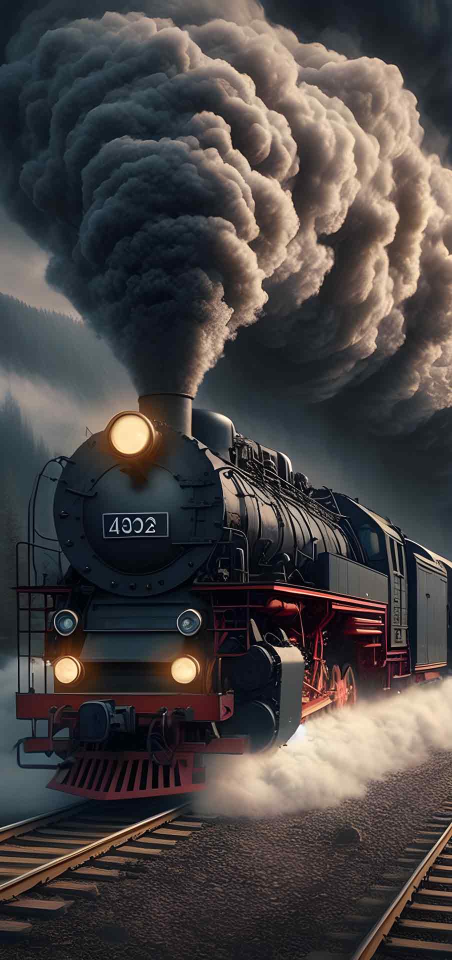 烟雾火车壁纸 03