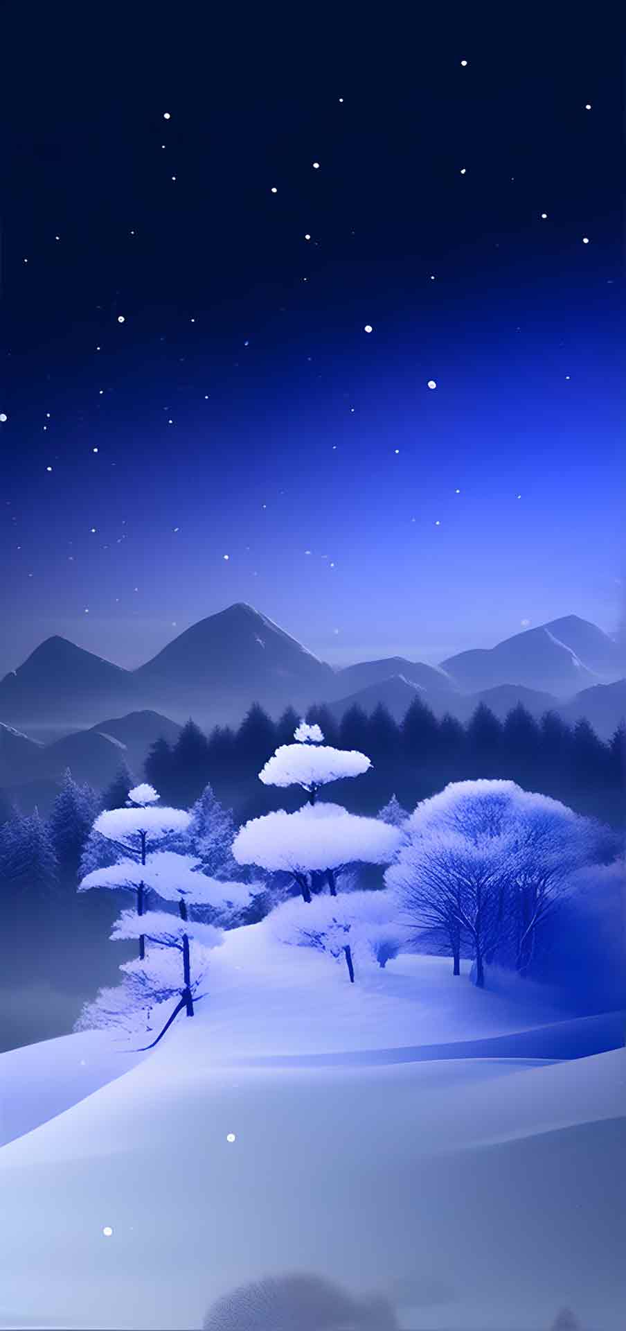 iPhone 和 Android 的雪景壁纸 01