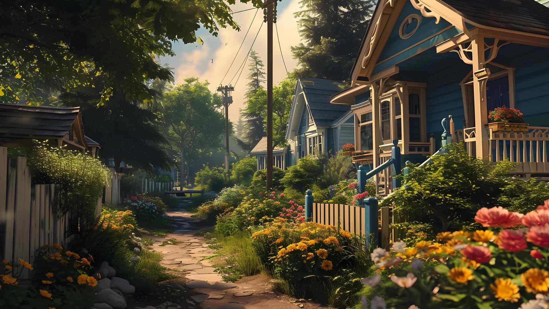 唯美夏日田园桌面壁纸