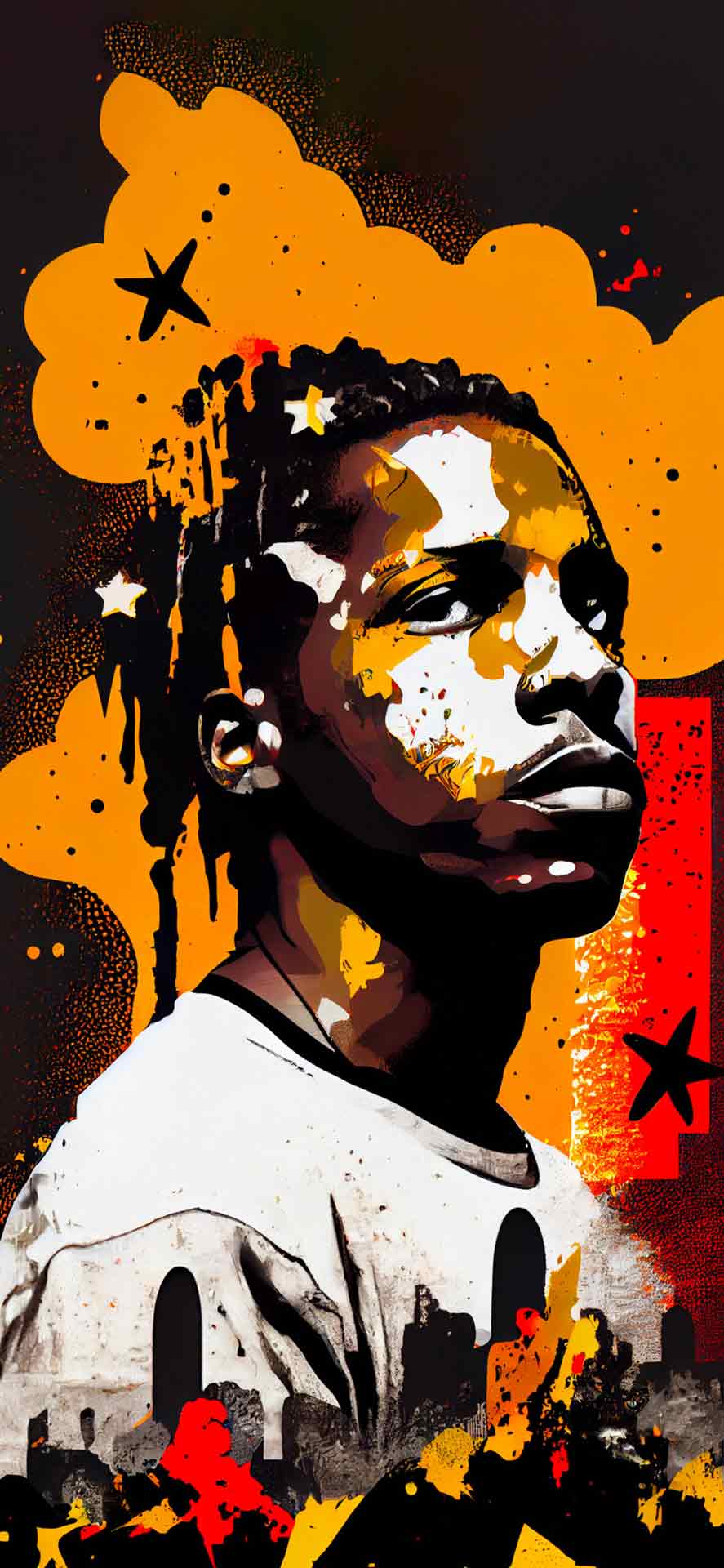 A$AP 洛奇 橙色壁纸