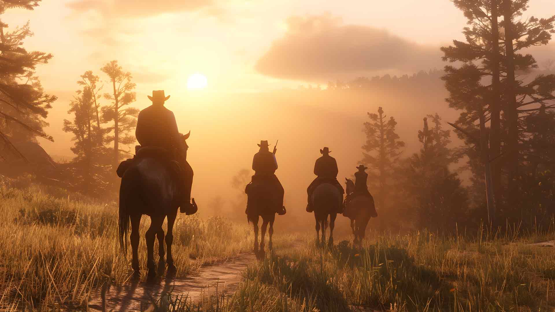 RDR2骑马帮美学桌面壁纸