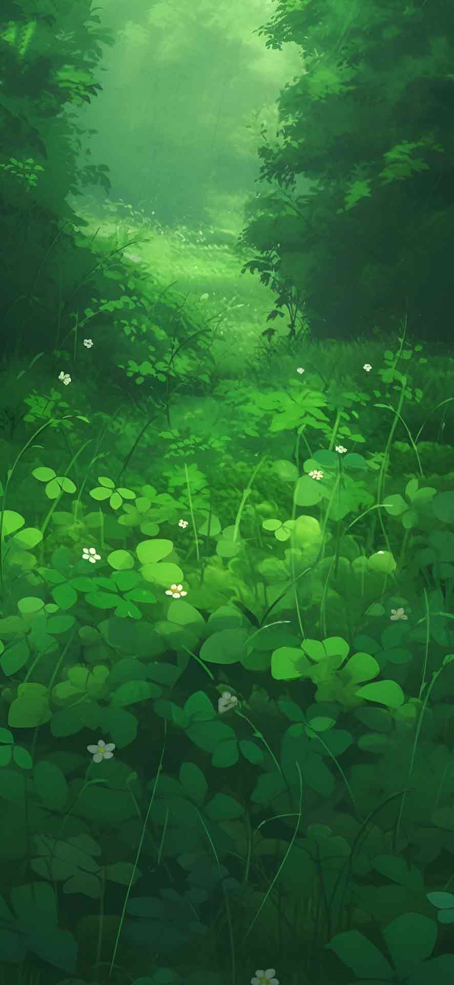 风景秀丽的绿色草地自然壁纸