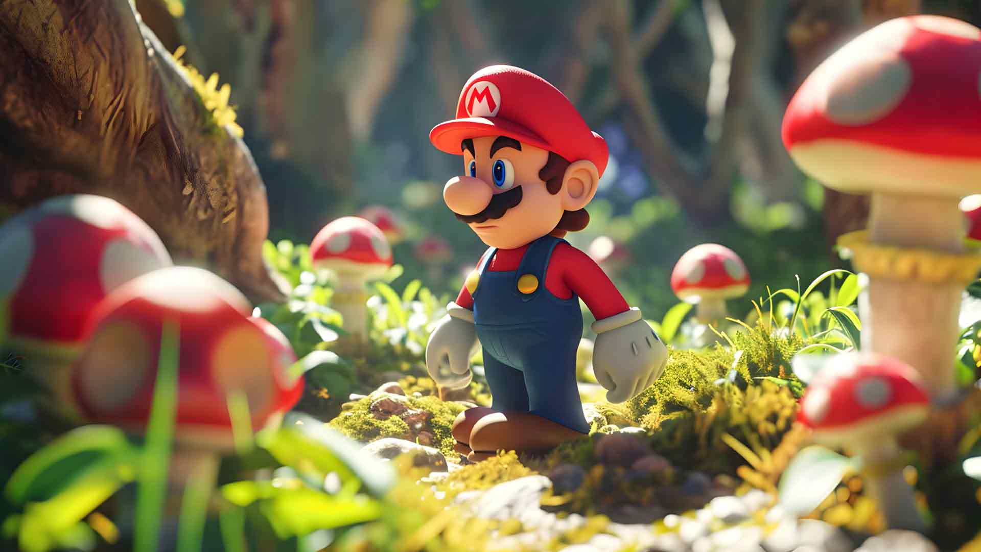 超级马里奥 3D 森林桌面背景