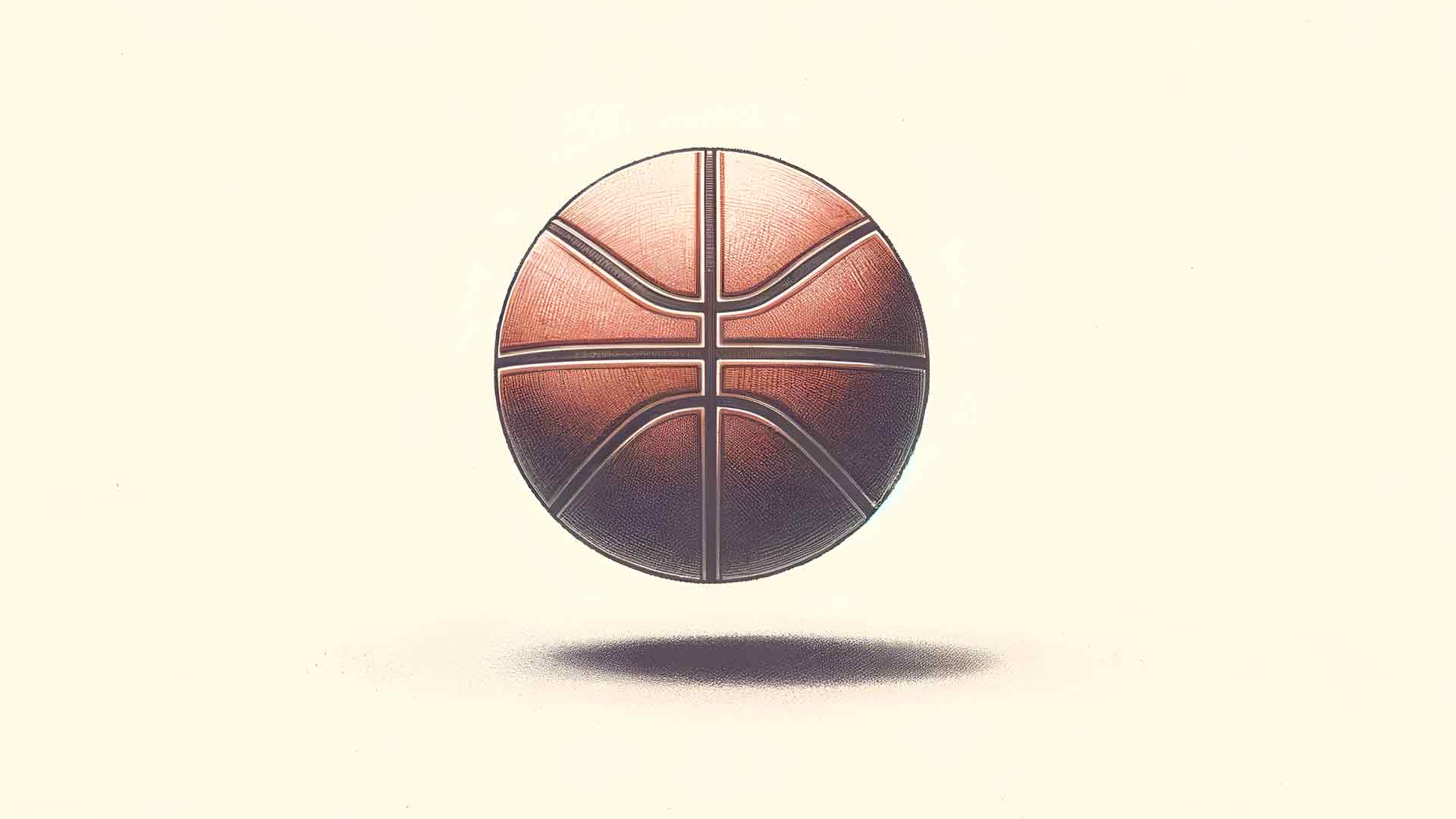 唯美篮球米色桌面壁纸