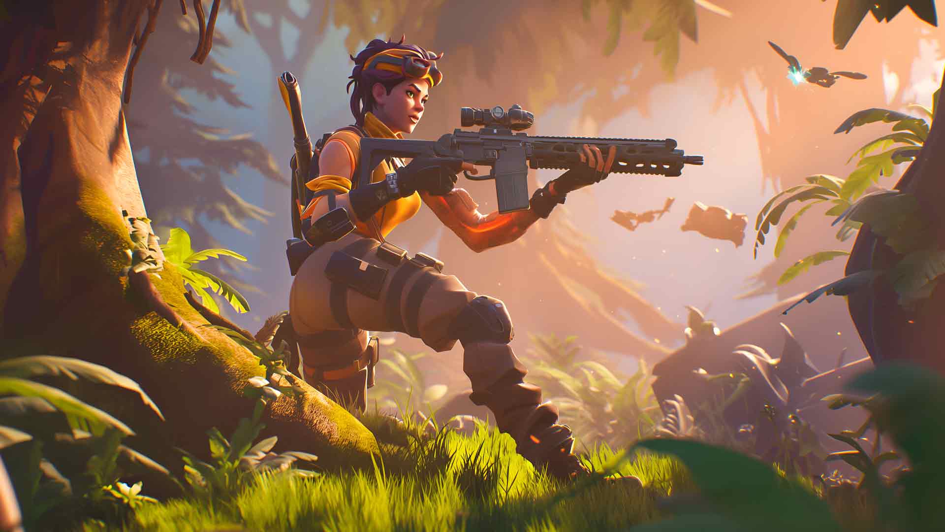 女孩与武器 FORTNITE 桌面壁纸