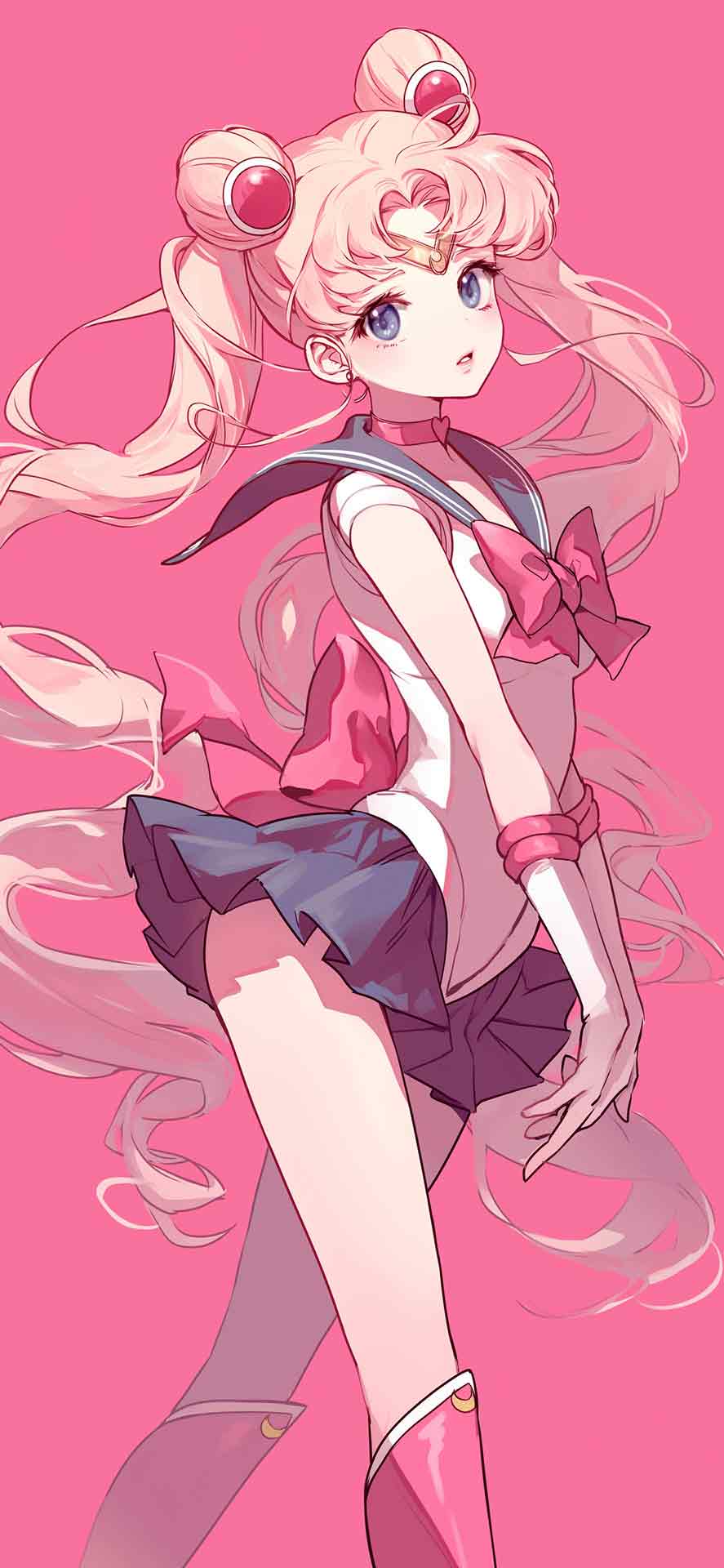 USAGI TSUKINO 美少女战士粉红色壁纸