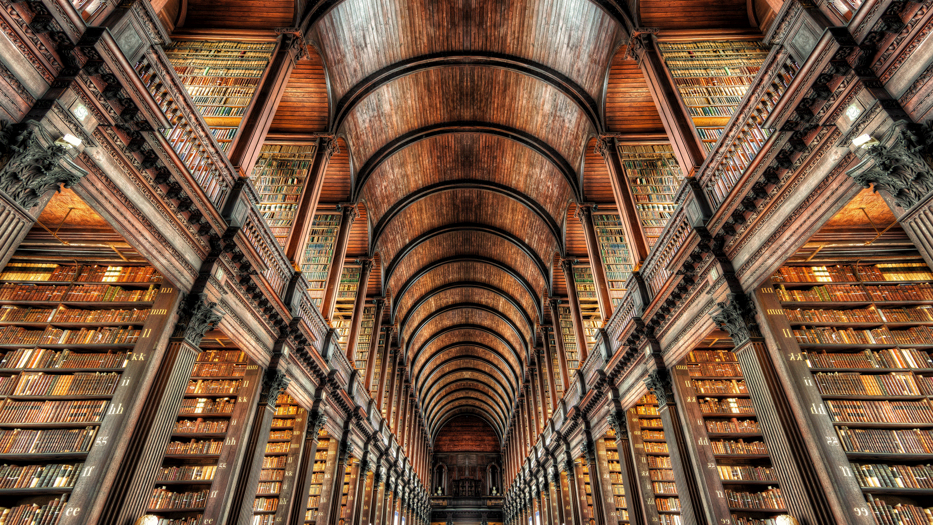 三一学院图书馆，都柏林，爱尔兰