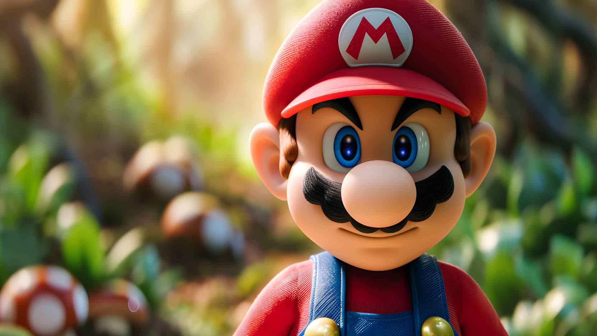 唯美超级马里奥模糊桌面壁纸