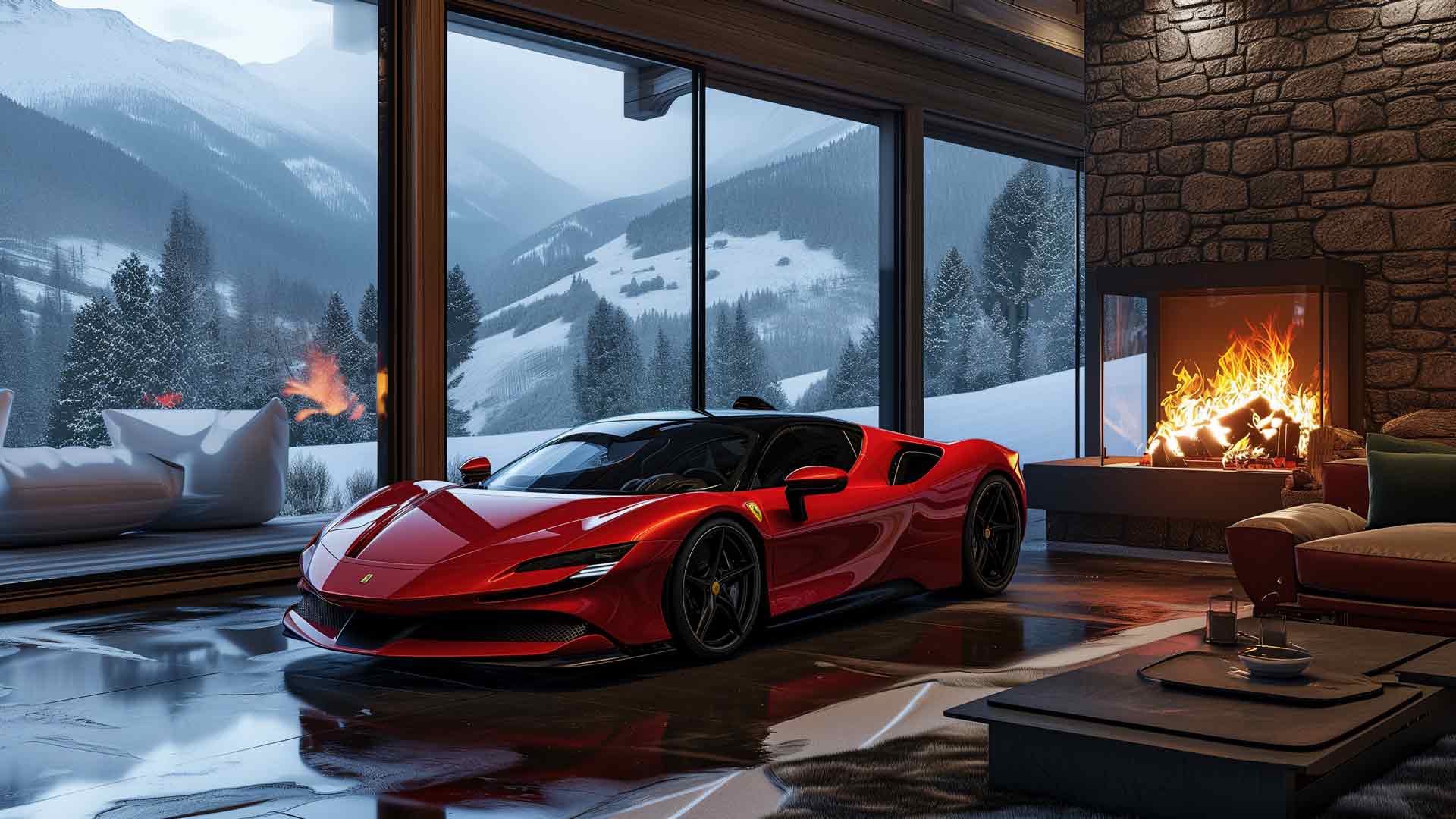 法拉利 SF90 Stradale 舒适壁纸