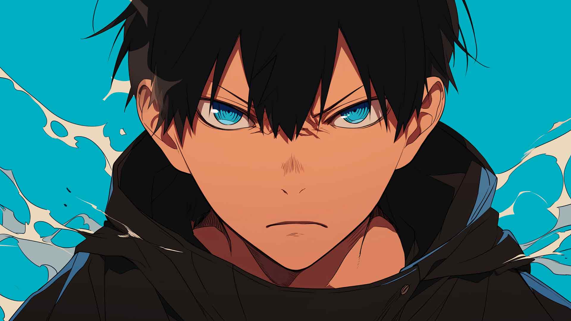 HAIKYUU TOBIO KAGEYAMA 蓝色桌面壁纸