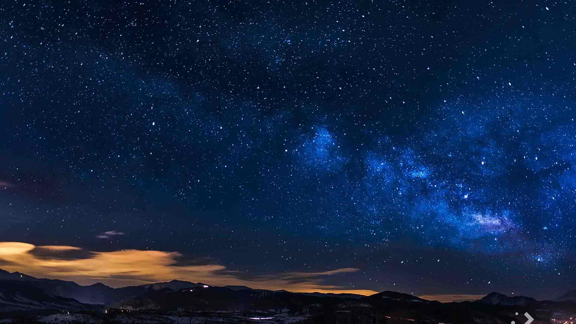 蓝色星空桌面壁纸