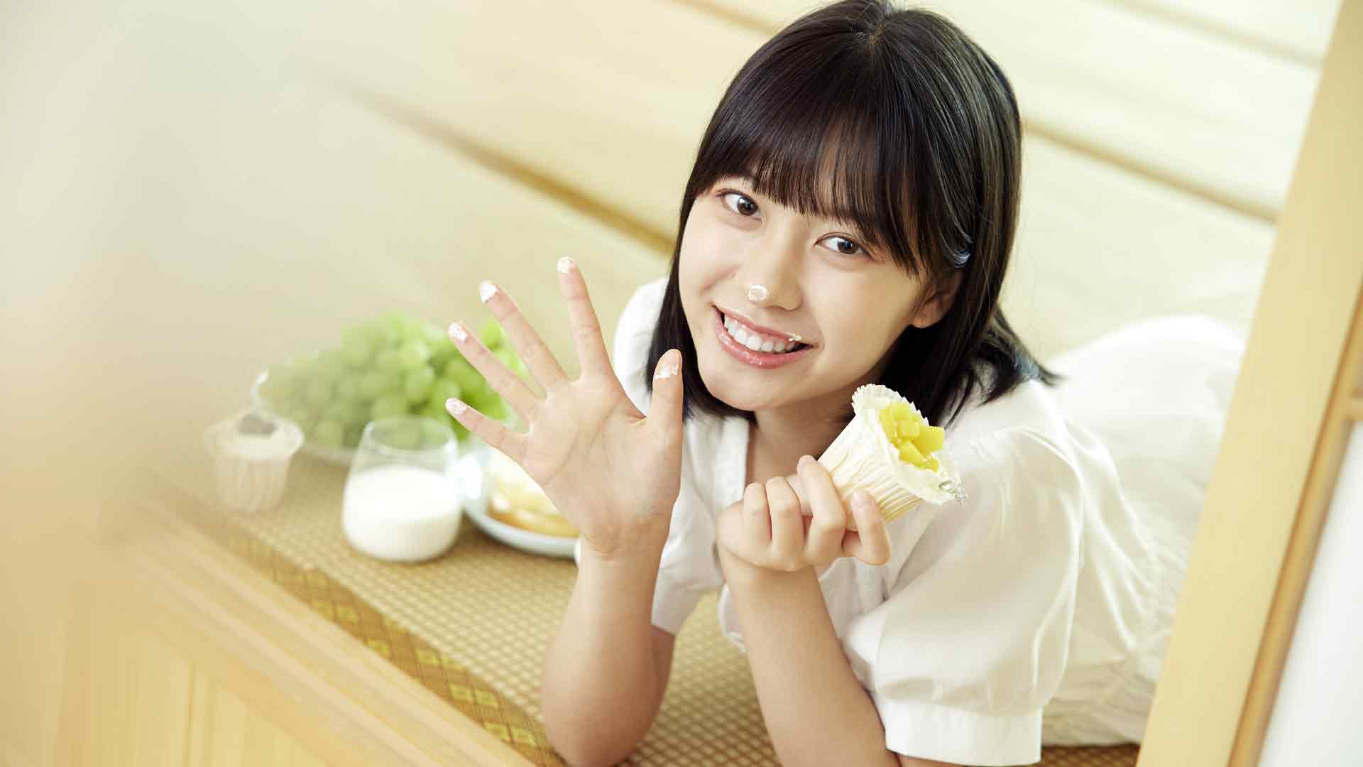 小清新美少女家用奶油蛋糕5K