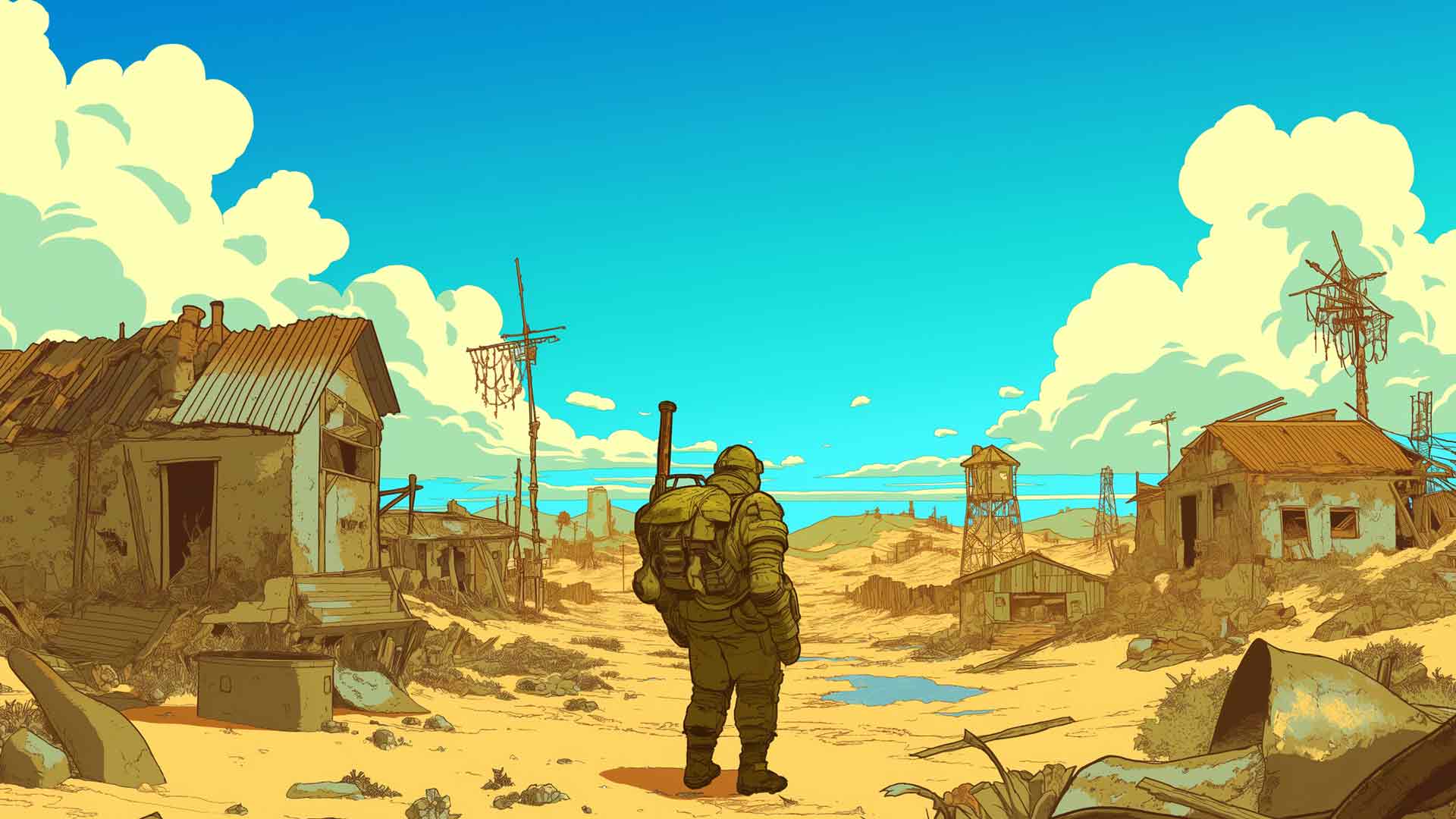 辐射废土风景桌面壁纸