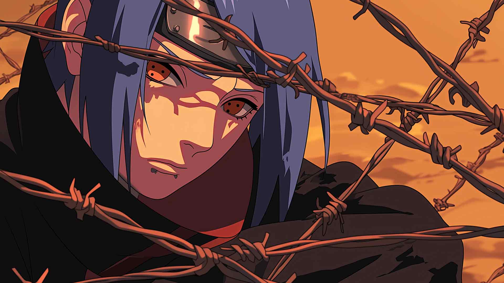 火影忍者小南铁丝网桌面壁纸