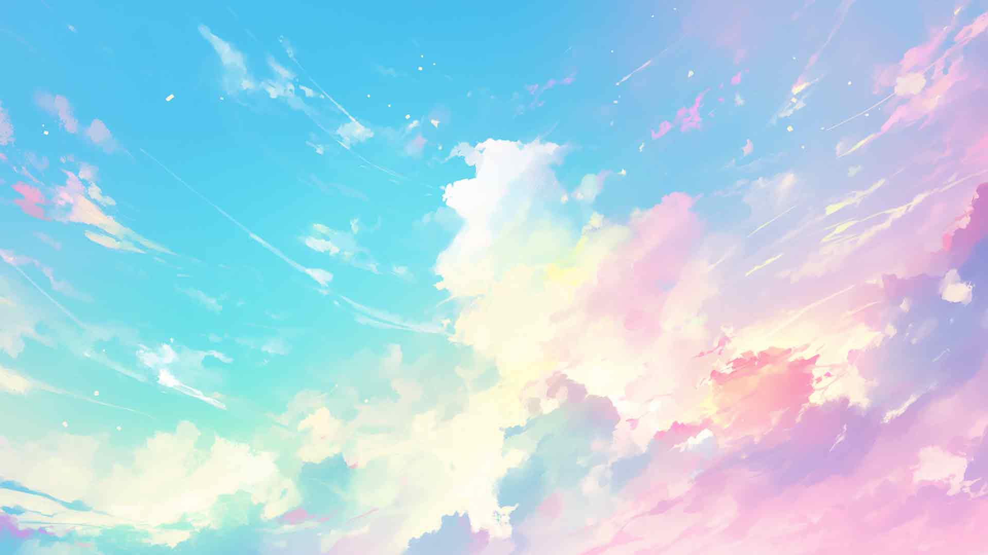 柔和的天空云彩渐变桌面壁纸