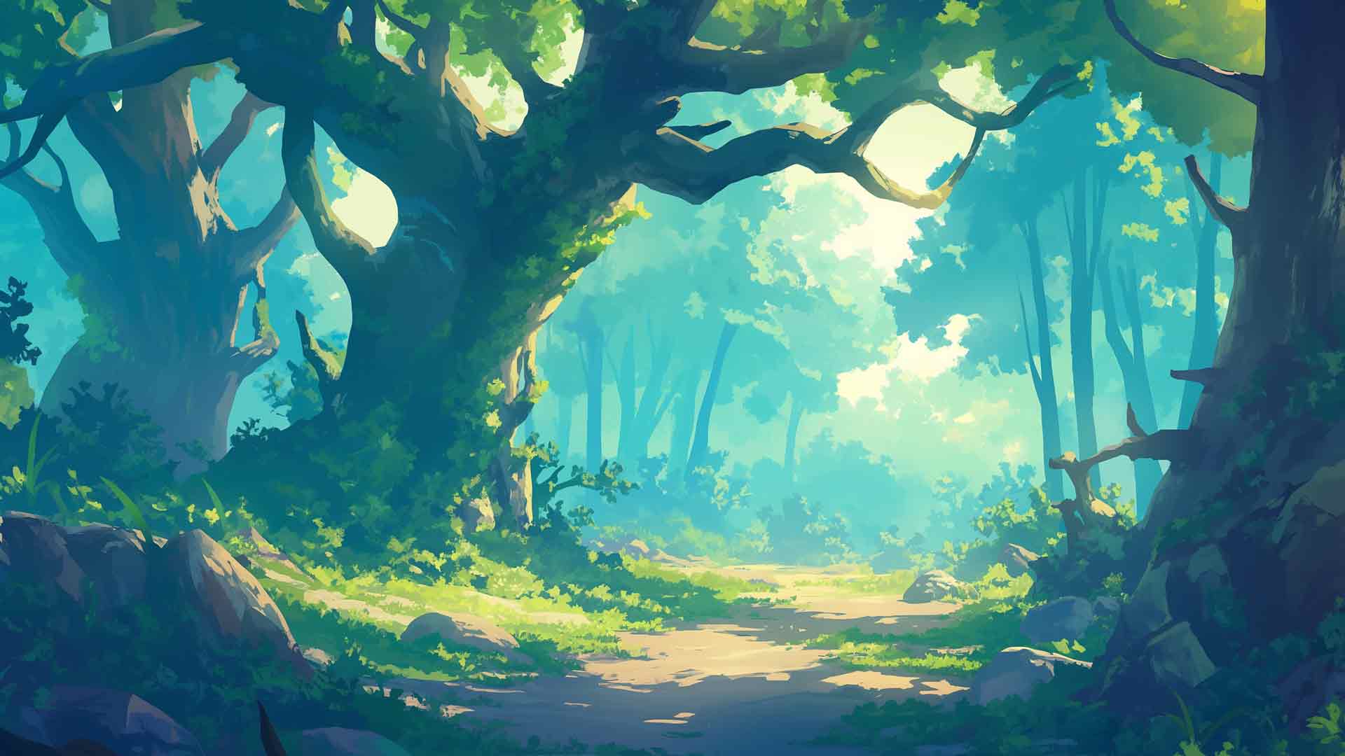 魔法森林桌面壁纸