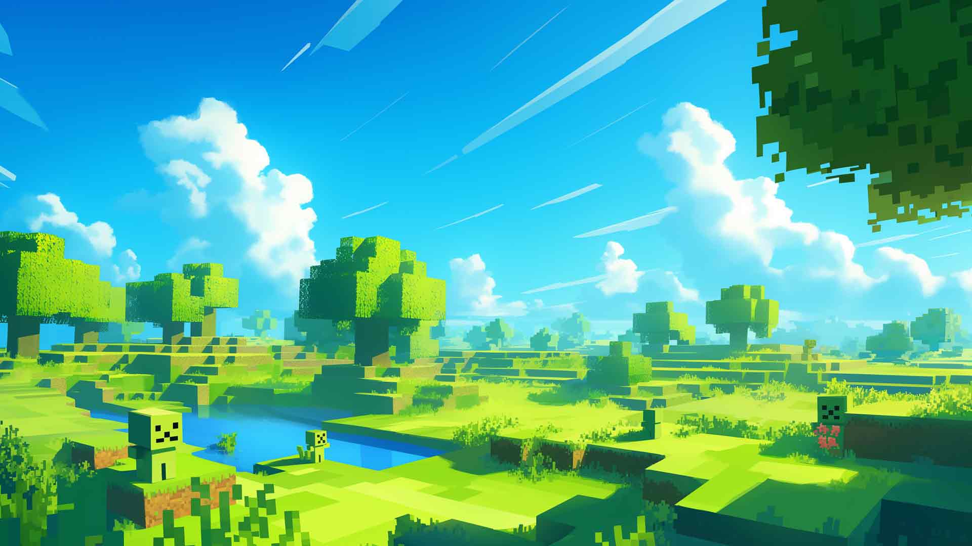 我的世界 (MINECRAFT) 世界风景桌面壁纸
